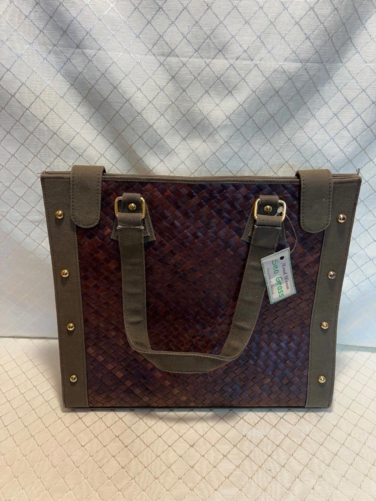 Other Handwoven Sea Grass Brown Handbag Size ONE SIZE - 1 Thumbnail