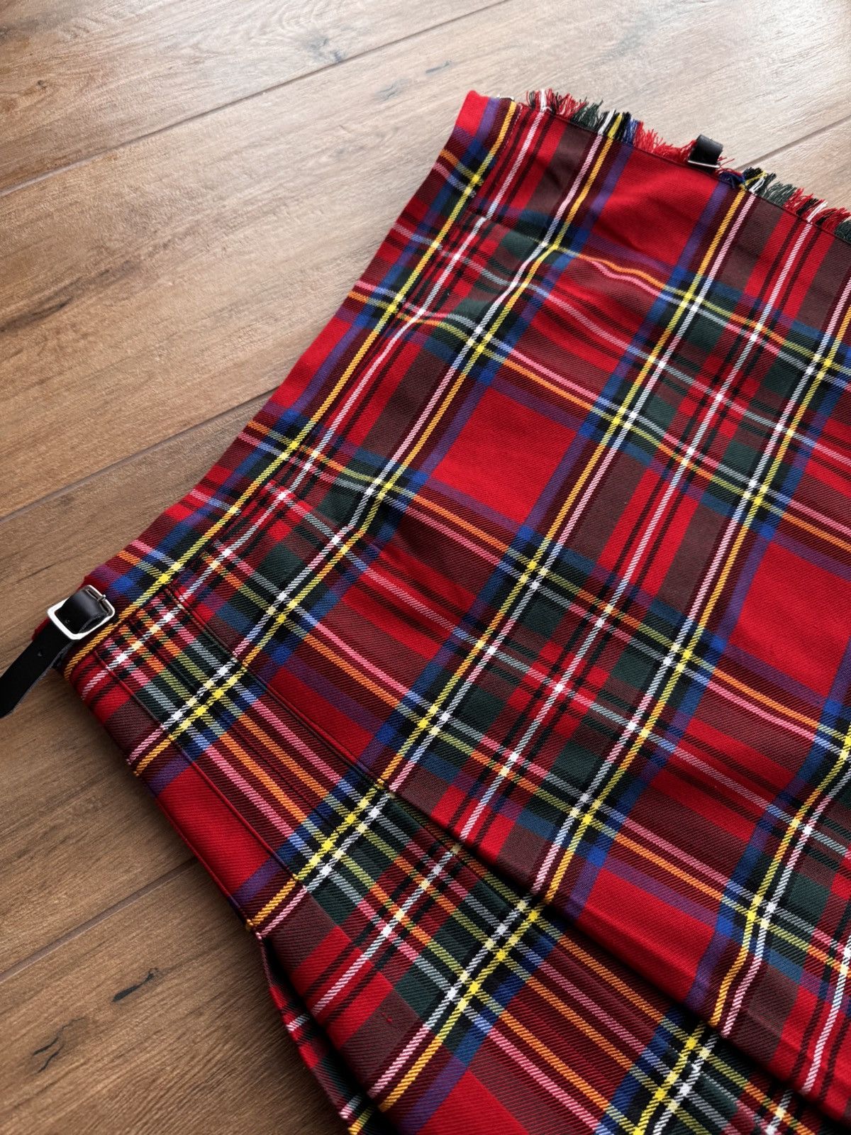 Pringle Of Scotland × Vintage Vintage Scottish Highland Kilt Woven Tartan Kilt Size US 28 / EU 44 - 5 Thumbnail