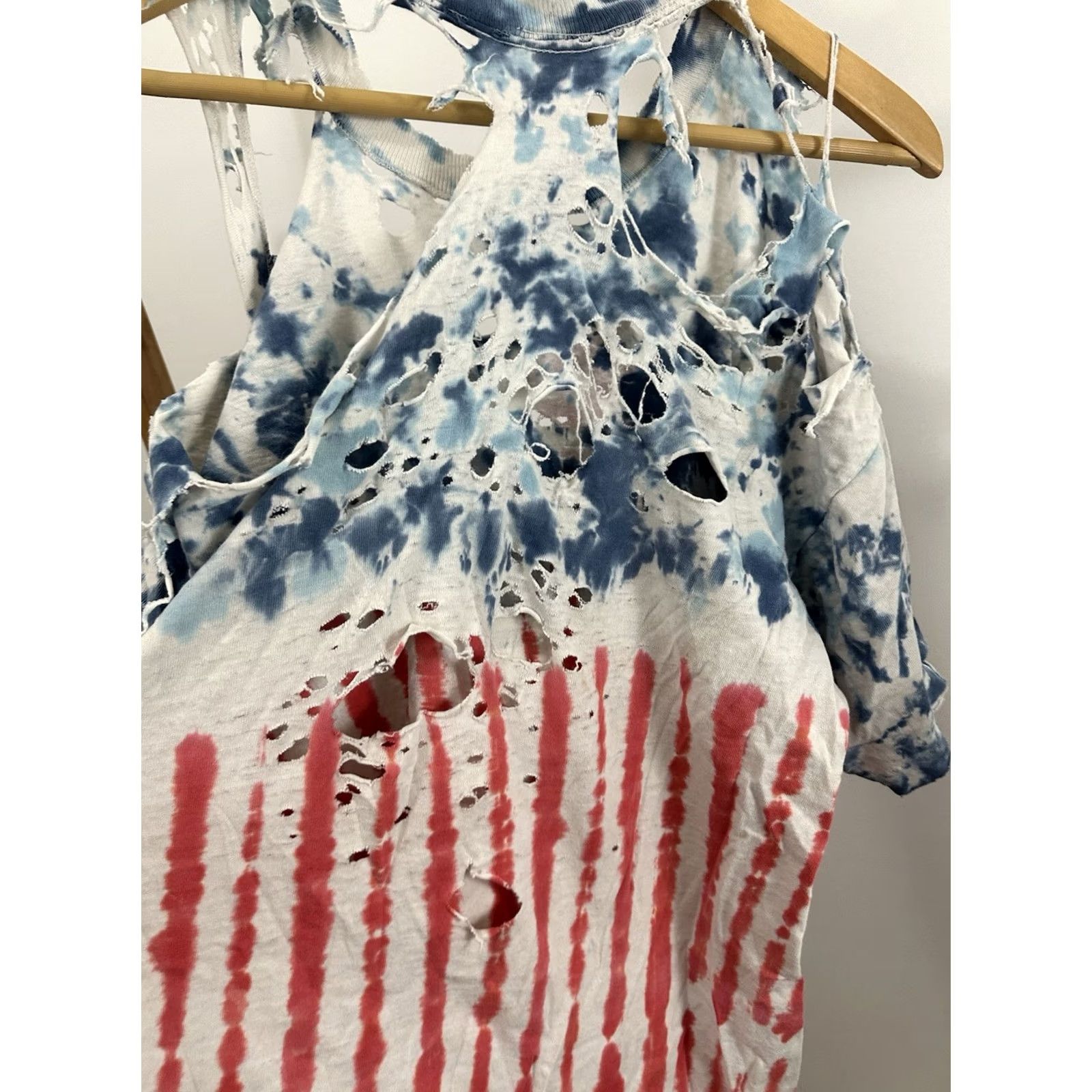 Thrasher VTG 80s Grateful Dead Steal Your Face Thrashed Distressed Worn Tie Dye T-Shirt M Men Multicolor Short Sleeve Size M Size US M / EU 48-50 / 2 - 7 Thumbnail