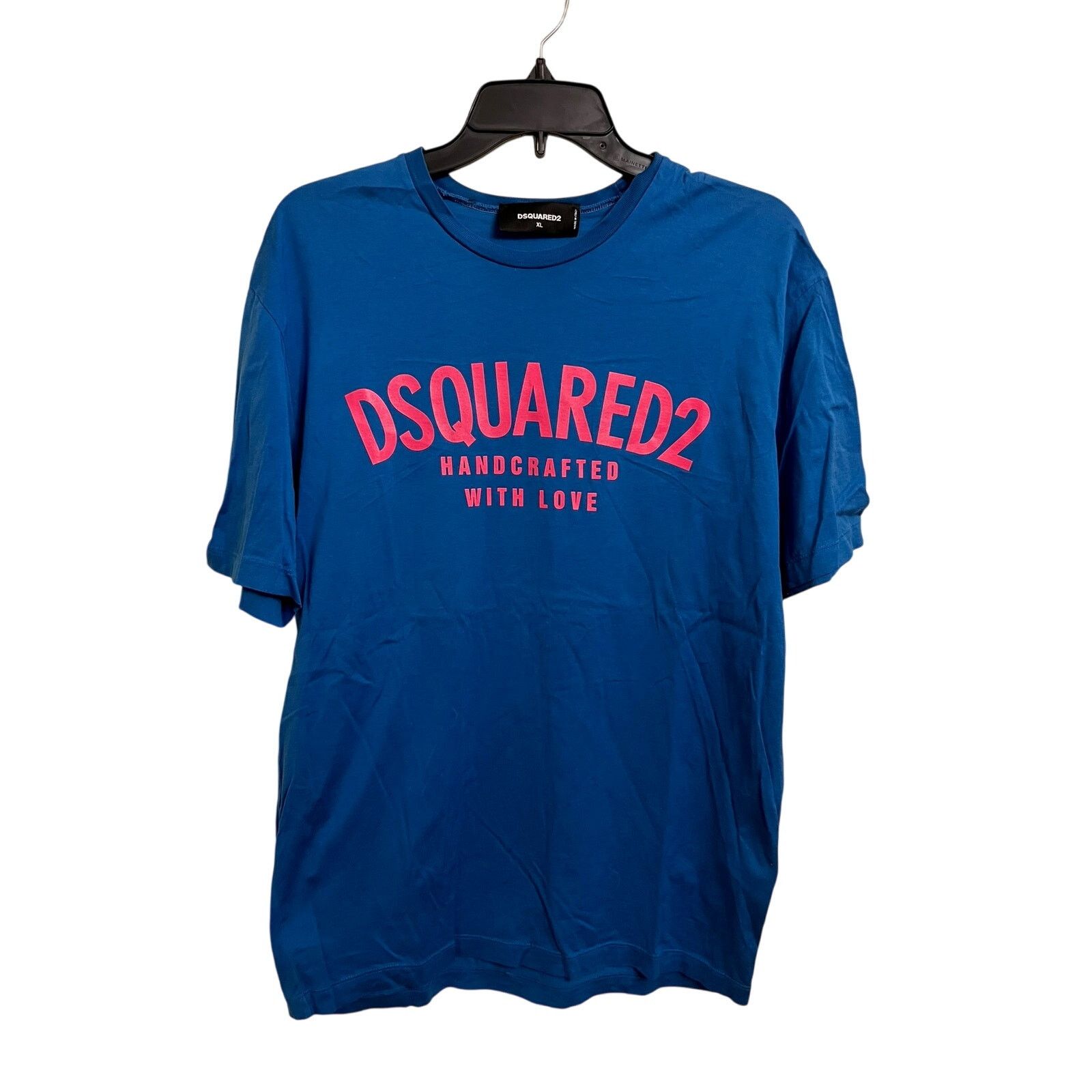 Dsquared2 DSQUARED2 Blue T-Shirt “Handcrafted With Love” Size XL Size US XL / EU 56 / 4 - 1 Thumbnail