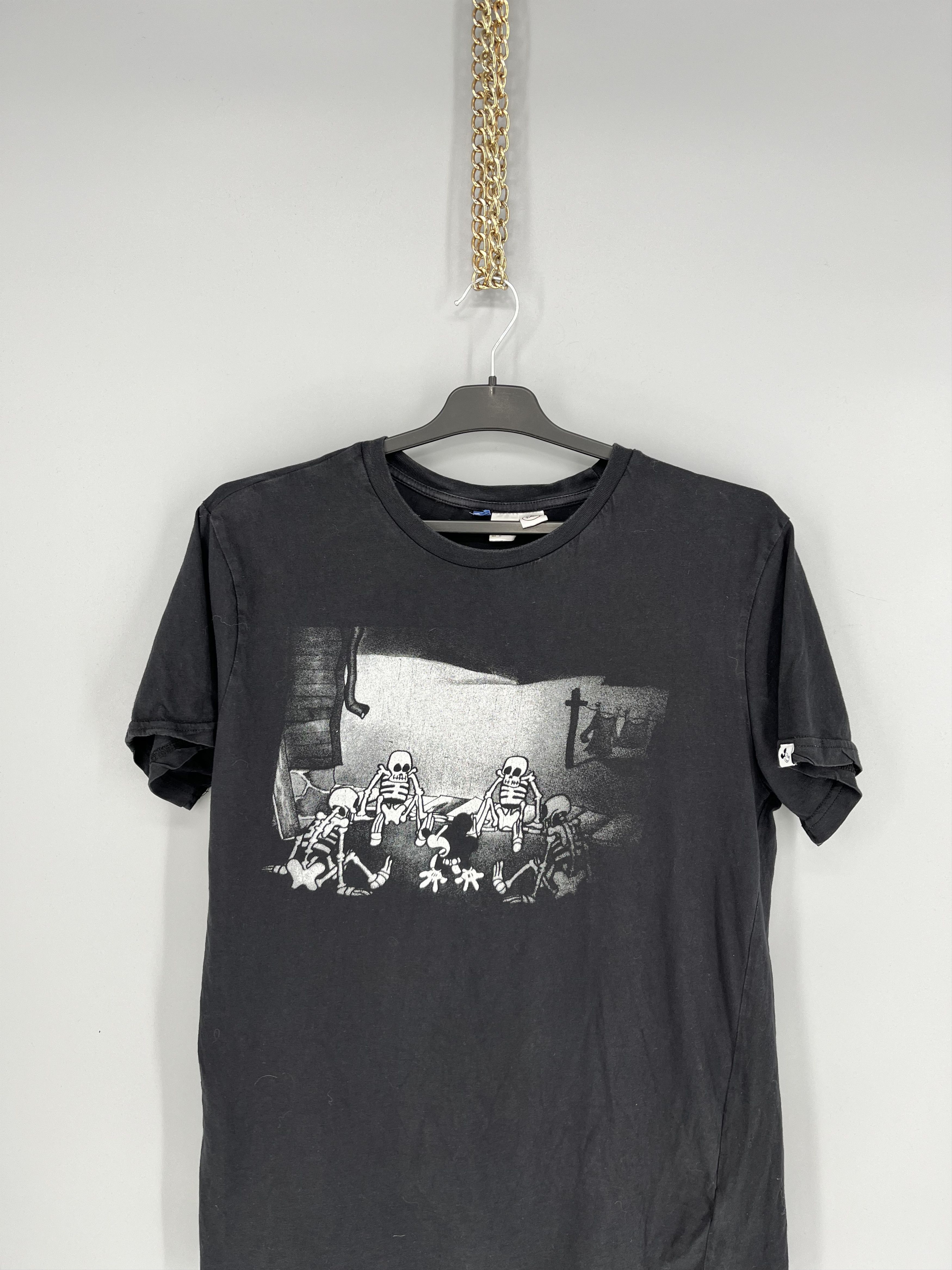 Disney Vintage Disney Y2K Skulls T-shirt Tee Black Vintage Rock Size US M / EU 48-50 / 2 - 6 Thumbnail