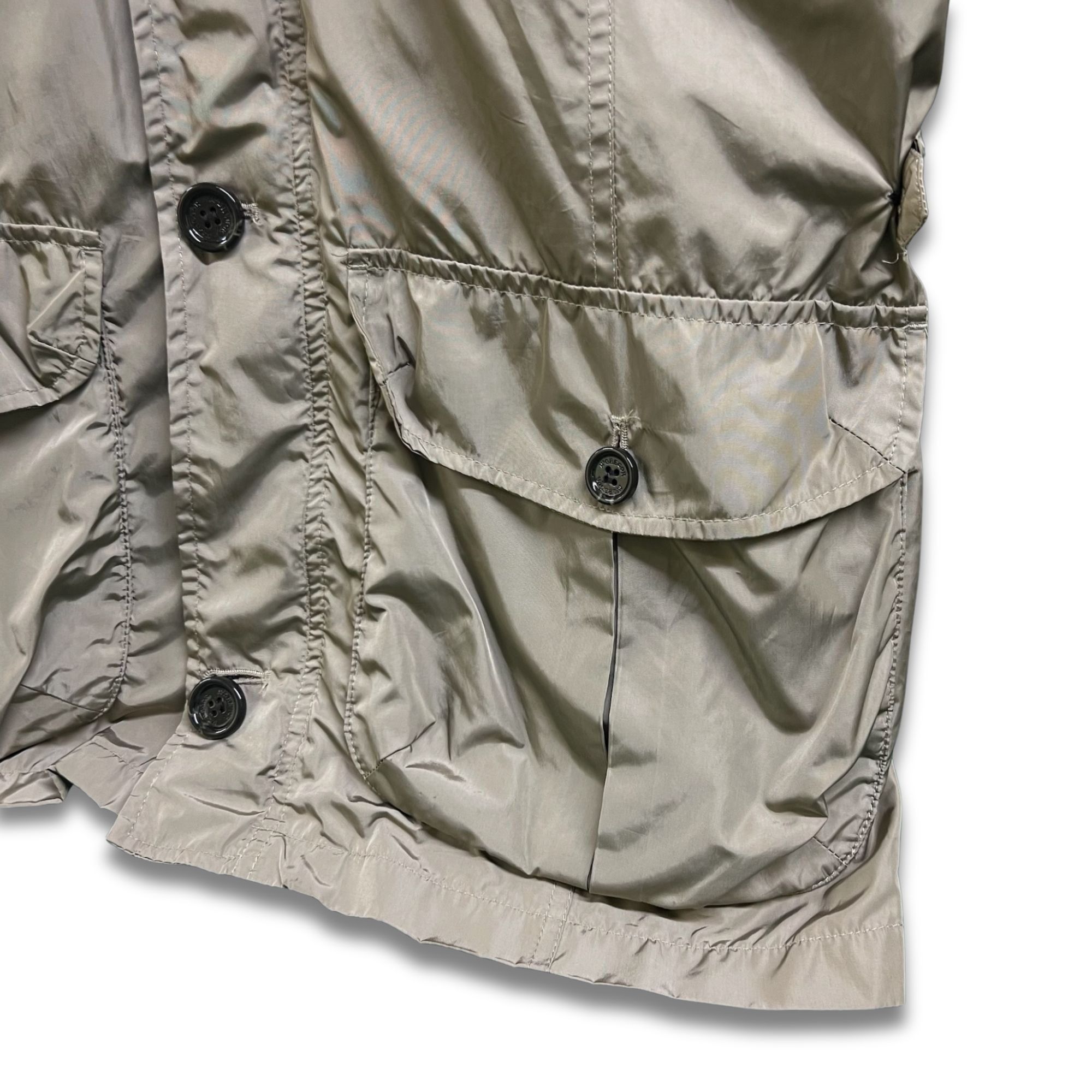 McGregor McGregor Beige Four-Pocket Nylon Jacket With Button Closures Size US L / EU 52-54 / 3 - 4 Thumbnail