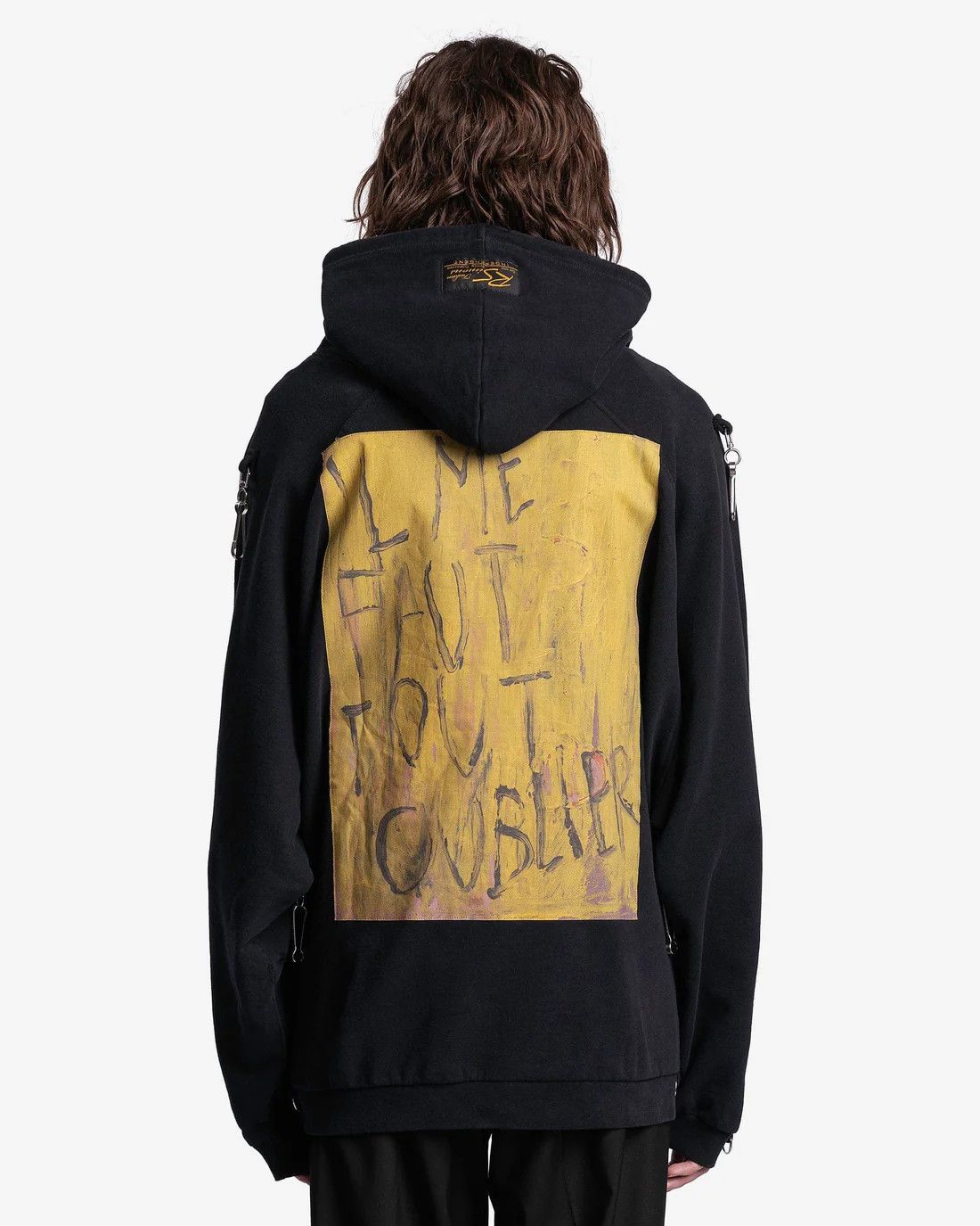 Raf Simons o1mle0924 Washed Big Fit Hoodie in Black Size US S / EU 44-46 / 1 - 3 Thumbnail