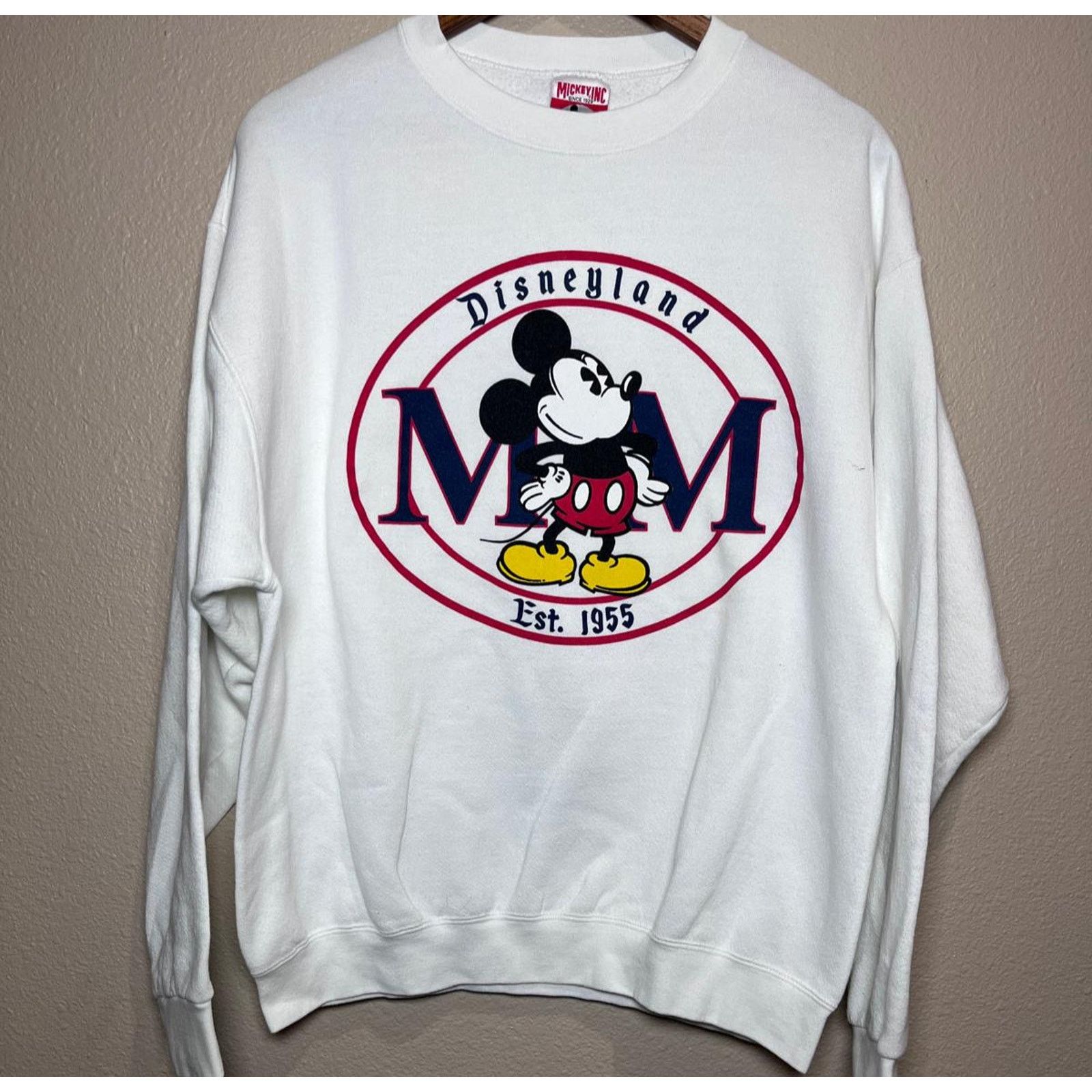 Mickey Inc 🐭 Disney "Mickey Inc" Disneyland Sweatshirt – Size L Size L / US 10 / IT 46 - 1 Thumbnail