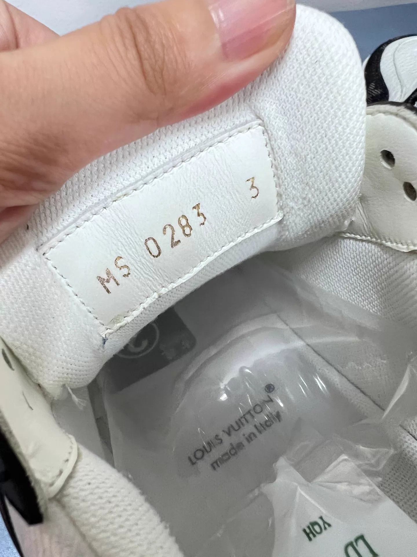 Louis Vuitton LV Black White Denim Panda Trainer 37 Size US 6.5 / IT 36.5 - 8 Thumbnail