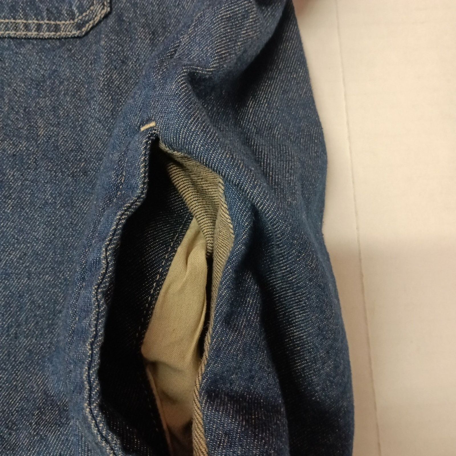 Levi's Levi Strauss Utility Shirt Jacket Men's 2XL Blue Denim Snap Size US XXL / EU 58 / 5 - 3 Thumbnail