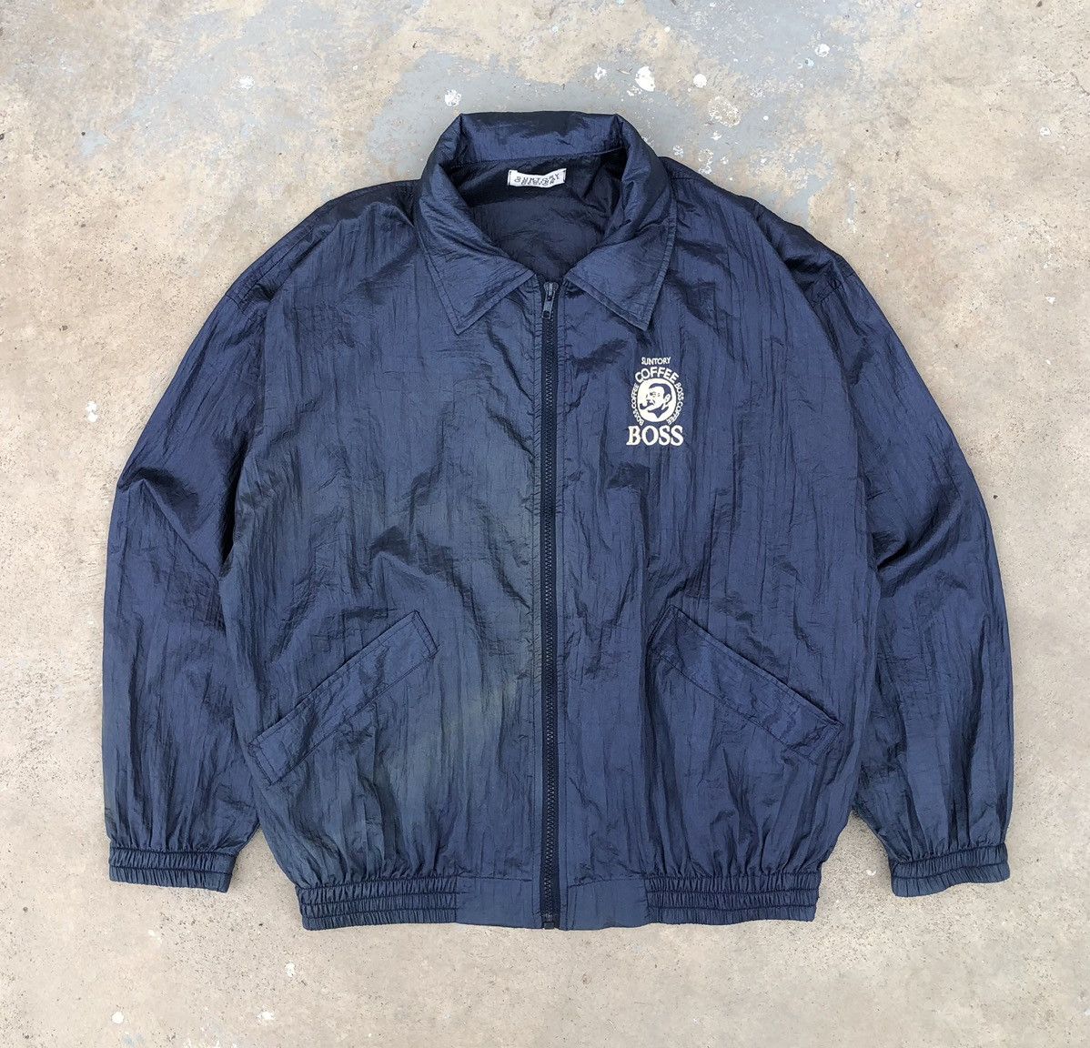 Vintage Vintage Sun Faded Suntory Boss Coffee Nylon Bomber Jacket Size US M / EU 48-50 / 2 - 5 Thumbnail