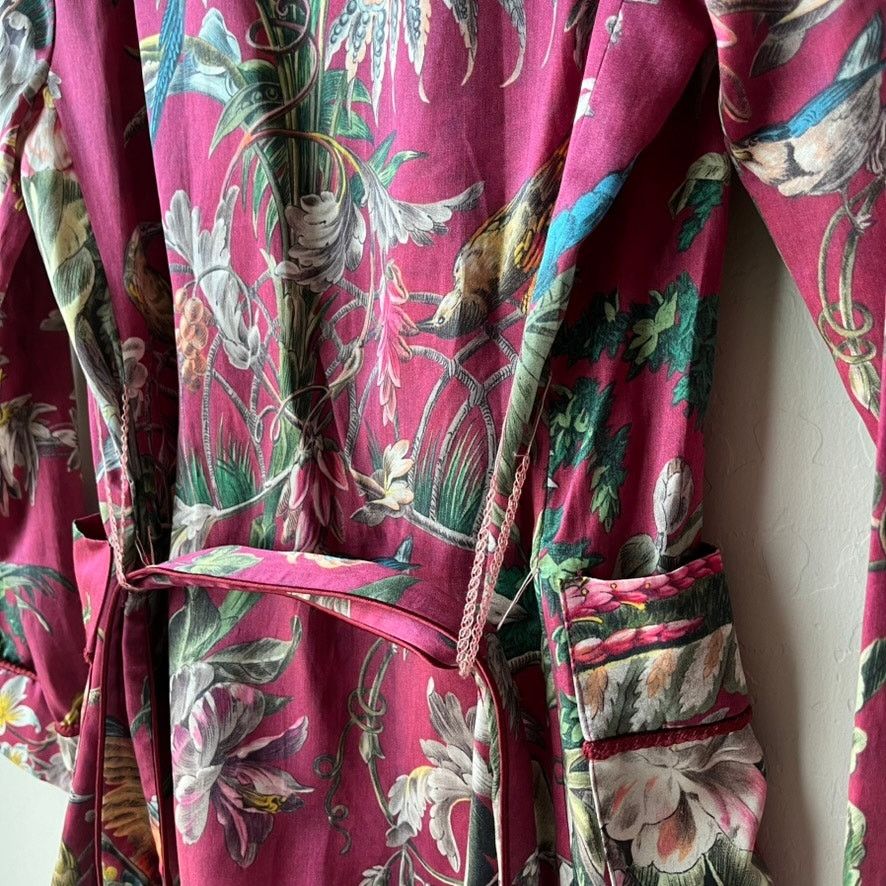 F.R.S F.R.S For Restless Sleepers Floral Silk Kimono Jacket Sz XS Size XS / US 0-2 / IT 36-38 - 7 Thumbnail