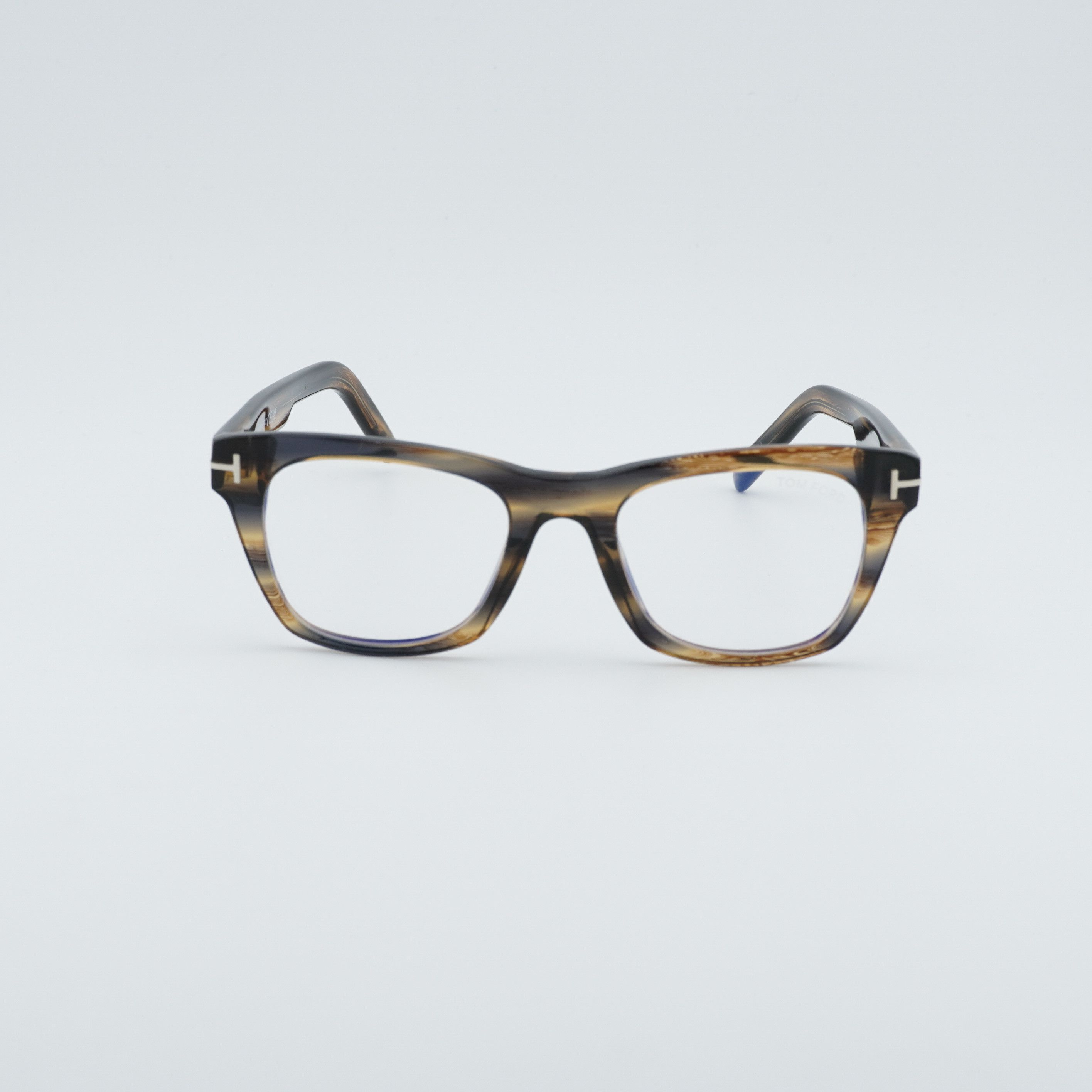 Tom Ford Tom Ford FT5886-B 045 Eyeglasses Havana 50mm Square Frame Size ONE SIZE - 6 Thumbnail