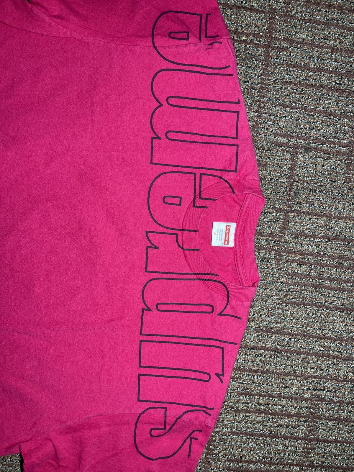 Supreme Supreme Upside Down Tee (X-Large) Size US XL / EU 56 / 4 - 2 Thumbnail