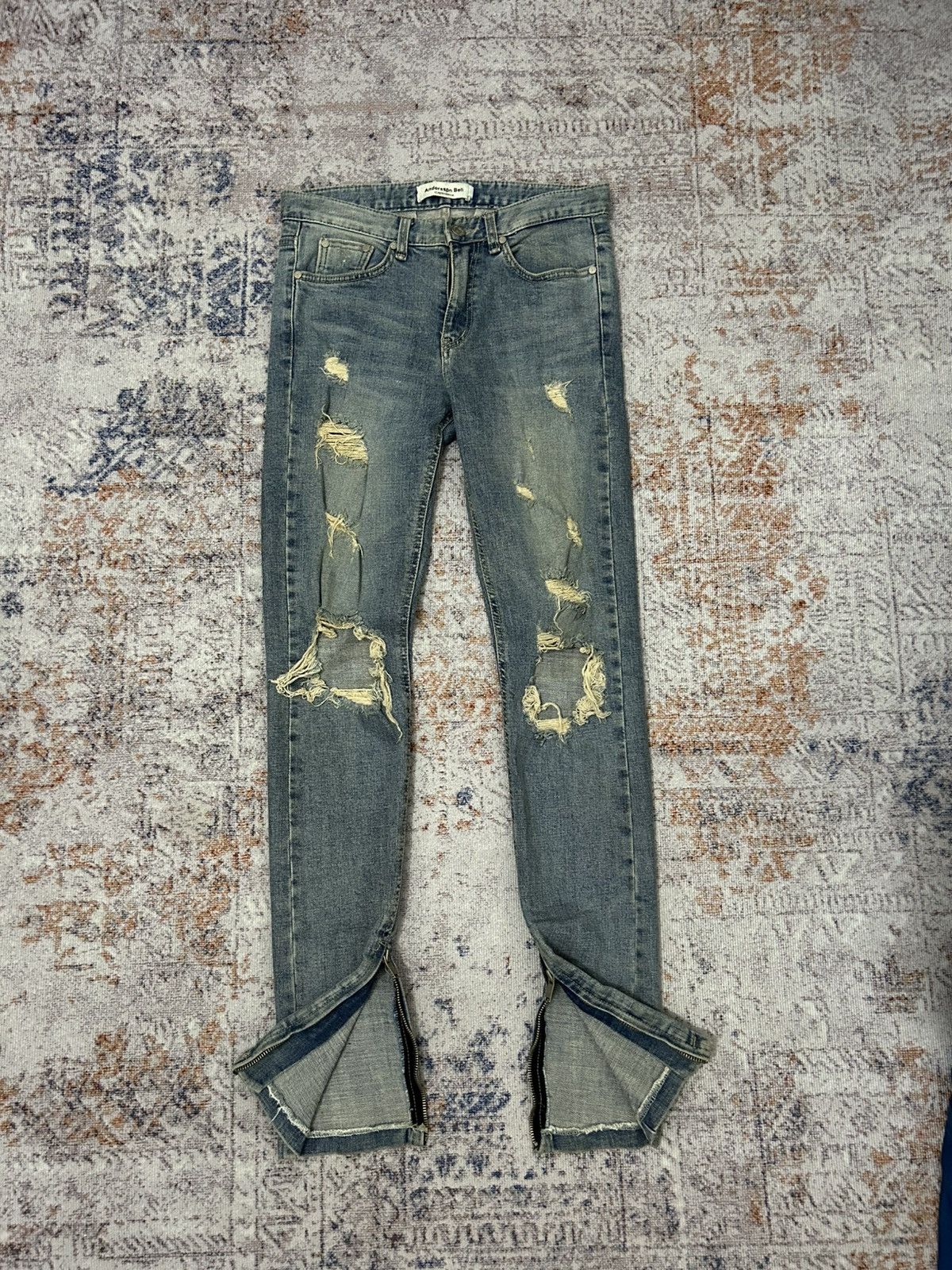 Andersson Bell Anderson Bell Scandinavia Distressed Buttom zipper Jeans Size US 29 - 1 Thumbnail