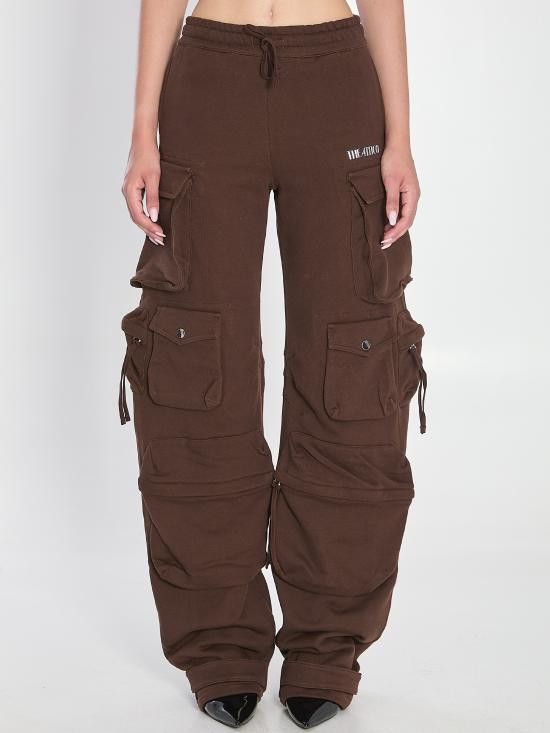 パンツ THE ATTICO Woman Pants Brown 250WCP260F007 877 The Attico THE ATTICO Women Straight Pants 251WCP00260 BROWN