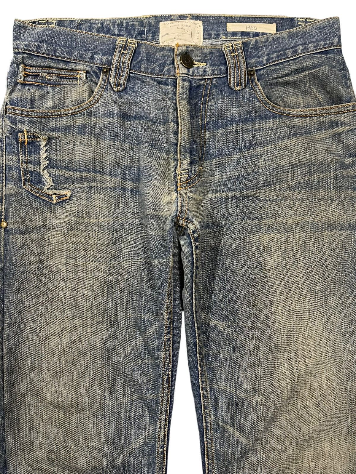 Jimmy Taverniti Vintage Italian Designer Taverniti Blue Wash Loose Jeans Size US 33 - 3 Thumbnail