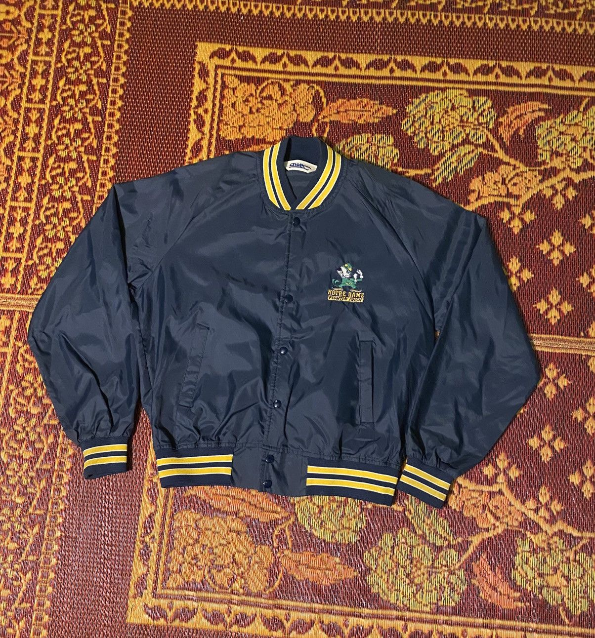 Vintage Notre Dame Satin Jacket