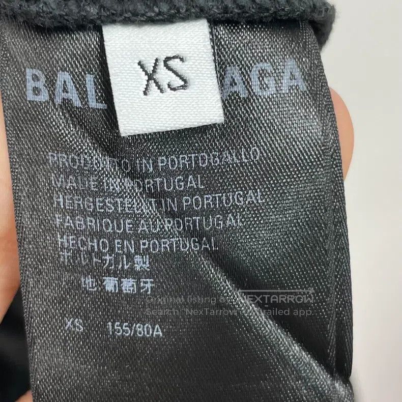 Balenciaga Balenciaga Black Gray Embroidered Logo Short Sleeve T-Shir Size US XS / EU 42 / 0 - 5 Thumbnail