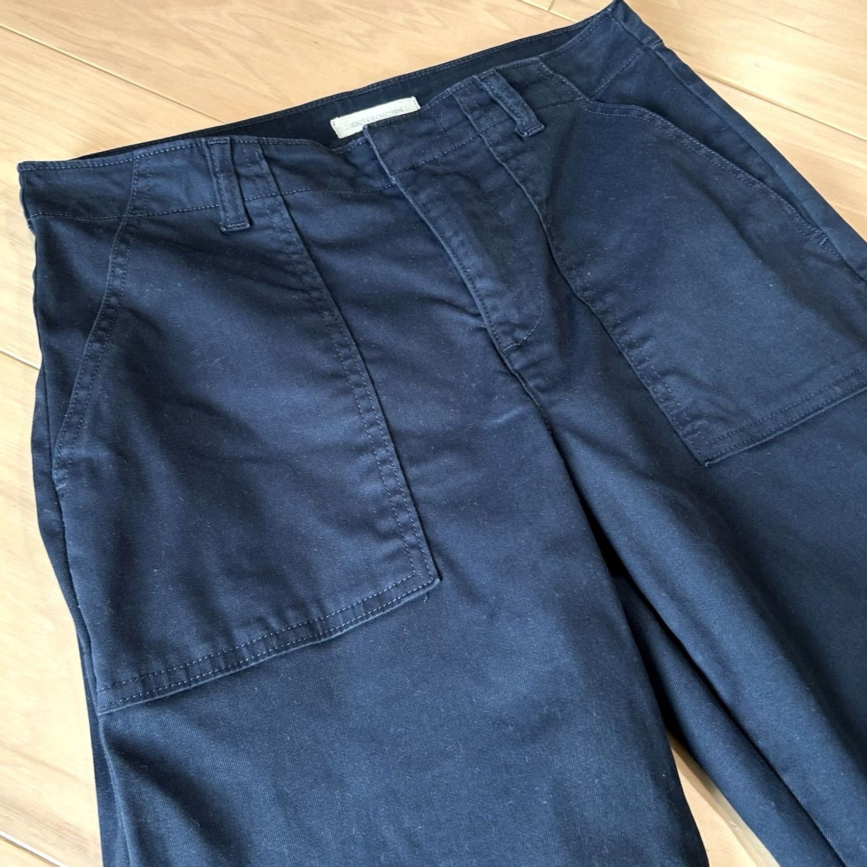 Outerknown VINTAGE? No — Outerknown Westbound Utility Pants Navy 27” Inseam Women’s 2 Size 26" / US 2 / IT 38 - 2 Thumbnail
