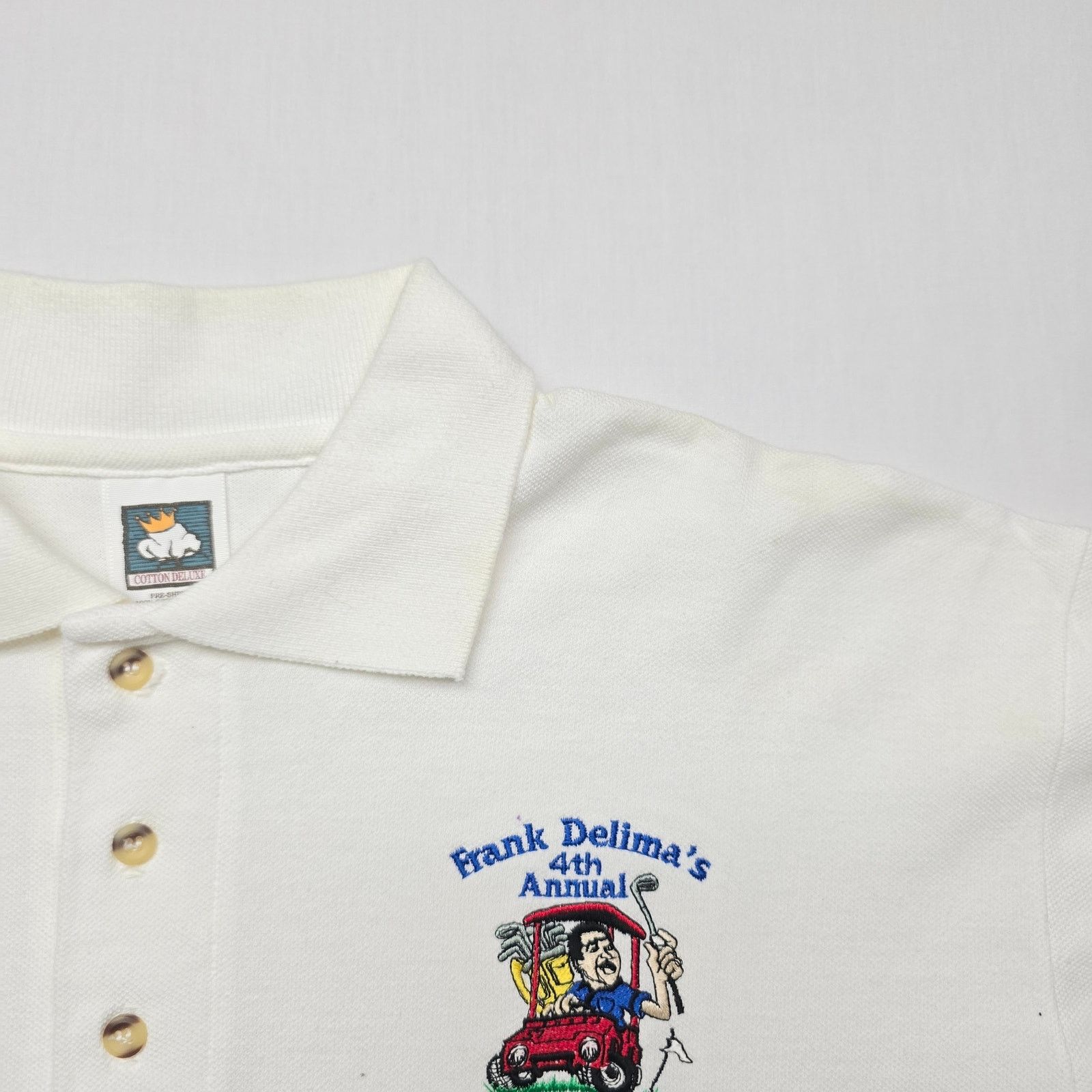 Vintage Vintage Frank Delimas 4th Annual Shootout L Golf Polo Size US L / EU 52-54 / 3 - 5 Thumbnail