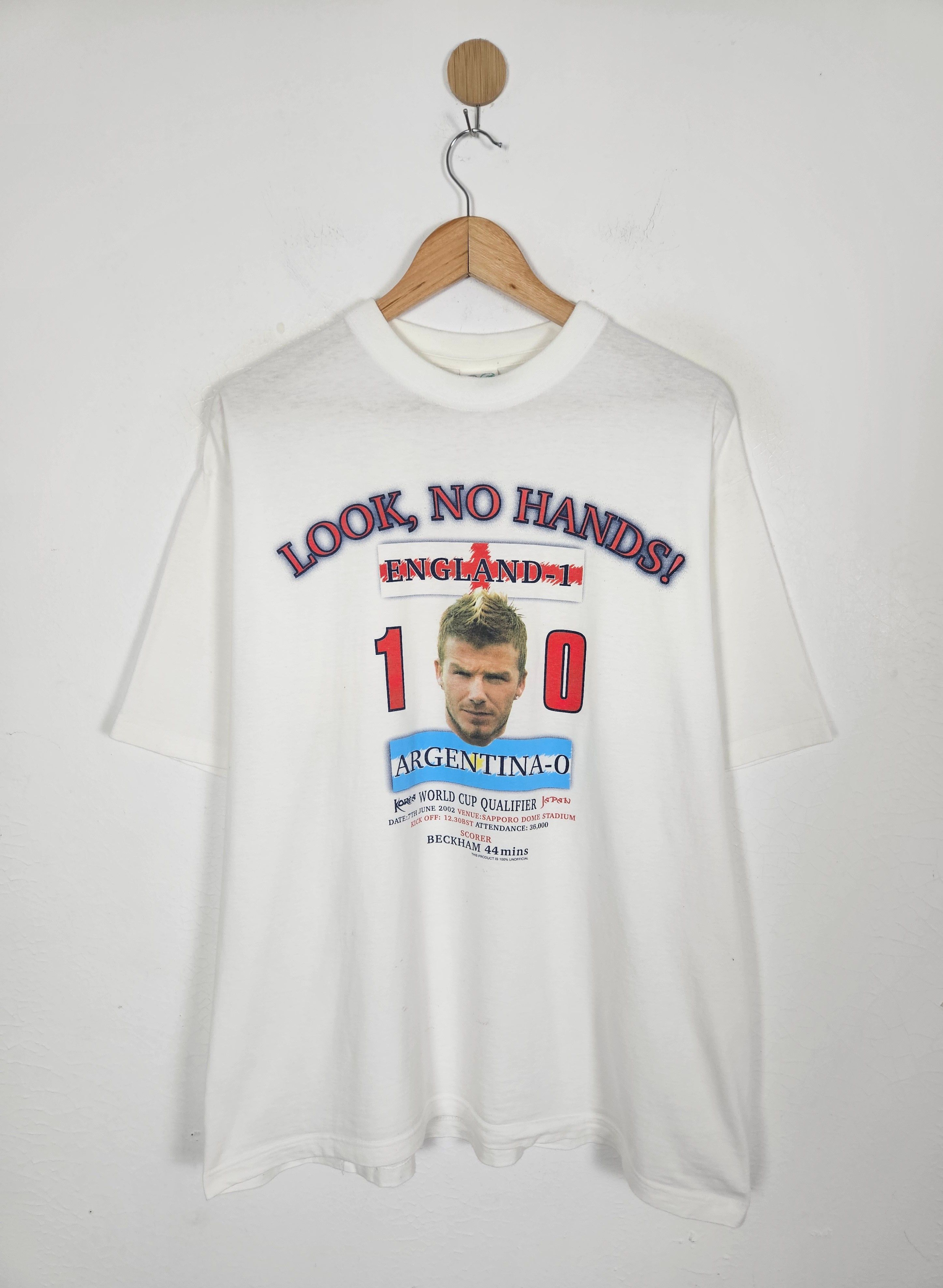 Vintage David Beckham England vs Argentina world cup shirt