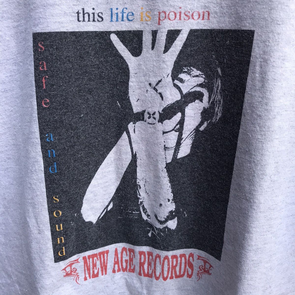 Band Tees SAFE AND SOUND band tee hardcore punk new age records Size US M / EU 48-50 / 2 - 4 Thumbnail