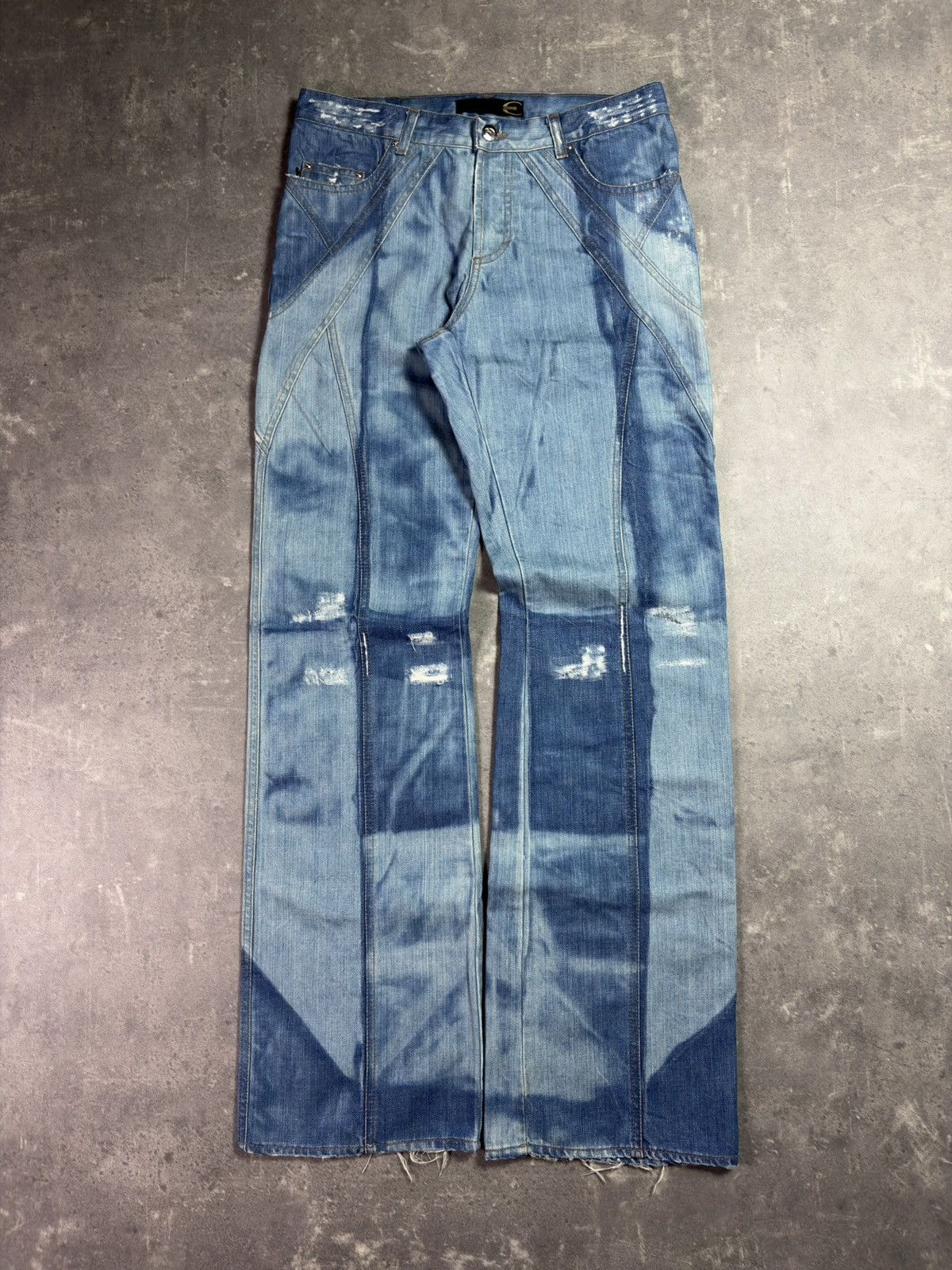 Just Cavalli 00s Just Cavalli Colorblock Dyed Flared Denim Jeans 32 48 Size US 32 / EU 48 - 1 Thumbnail