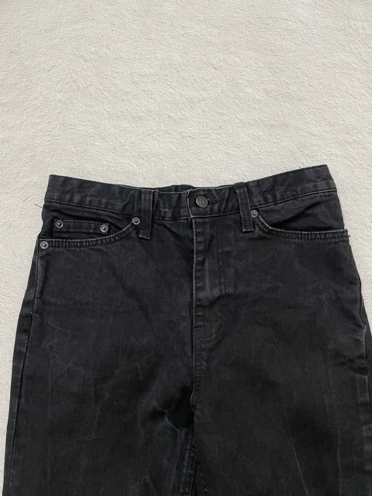 Tornado Mart 2000s Japanese Kapital Flare Black Denim Washed ifsix LGB Size US 28 / EU 44 - 4 Thumbnail