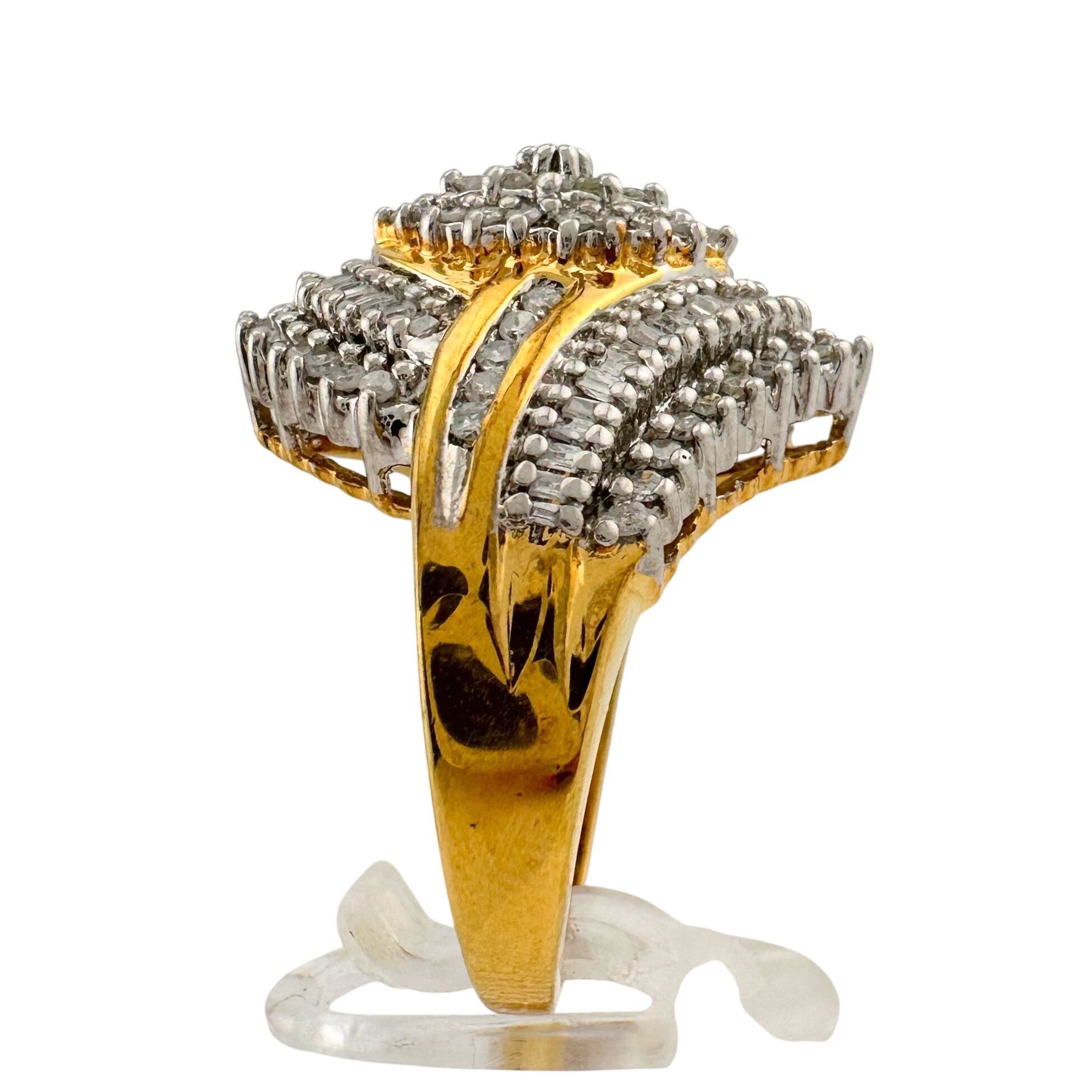 Other 1/2 Carat Marquise Lab Created Diamond Ring with Gold Overla Size ONE SIZE - 5 Thumbnail