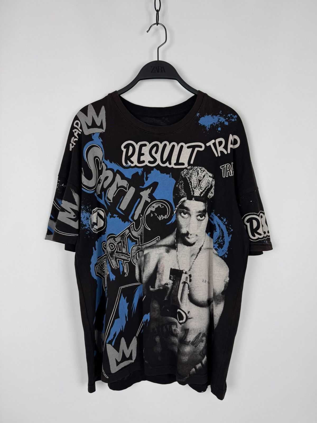 Band Tees Faded 2Pac Over Print T-Shirt Size US L / EU 52-54 / 3 - 1 Thumbnail