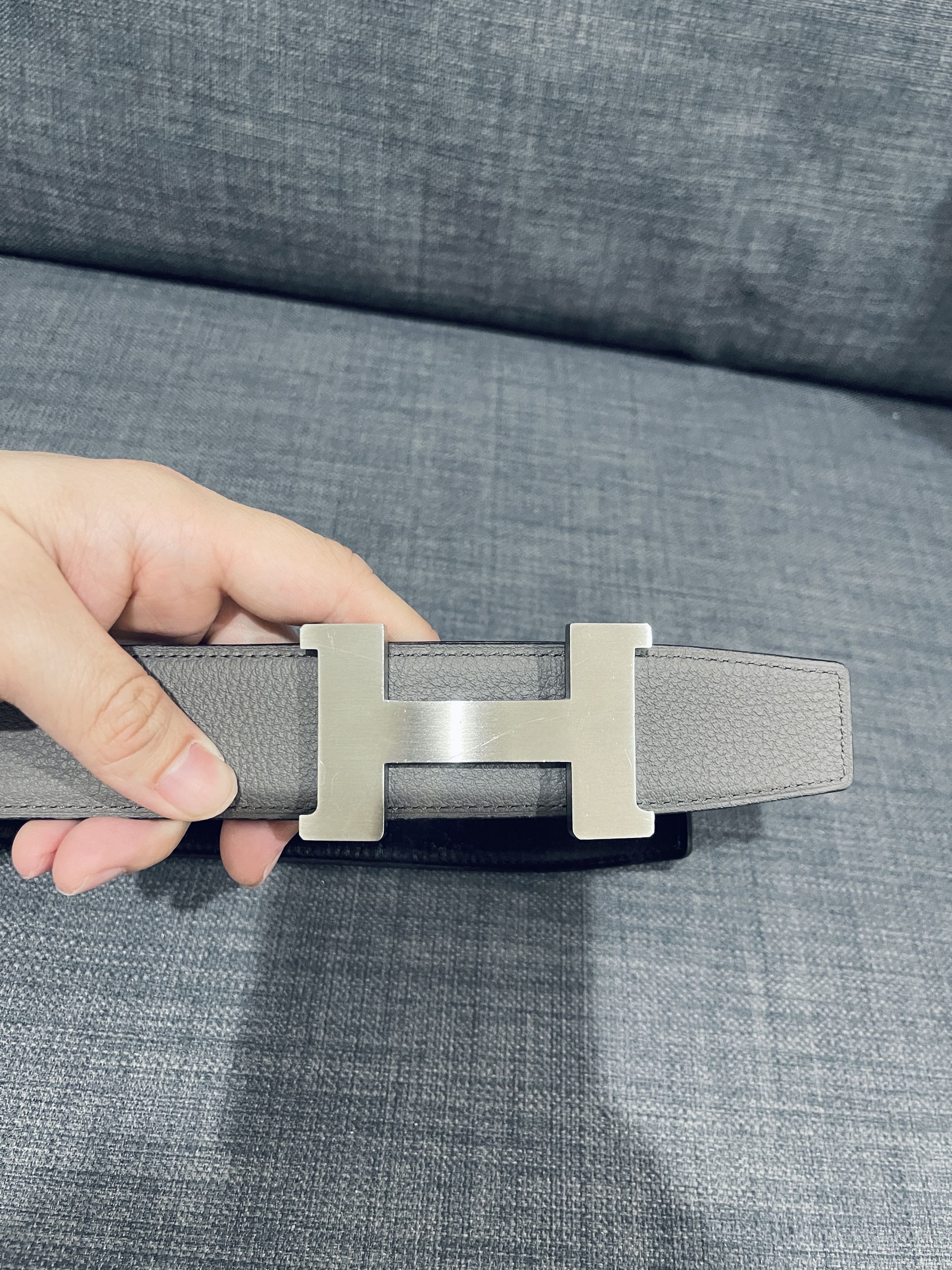 Hermes Hermes 38mm Leather Belt Men size 85 Size 30 - 2 Thumbnail