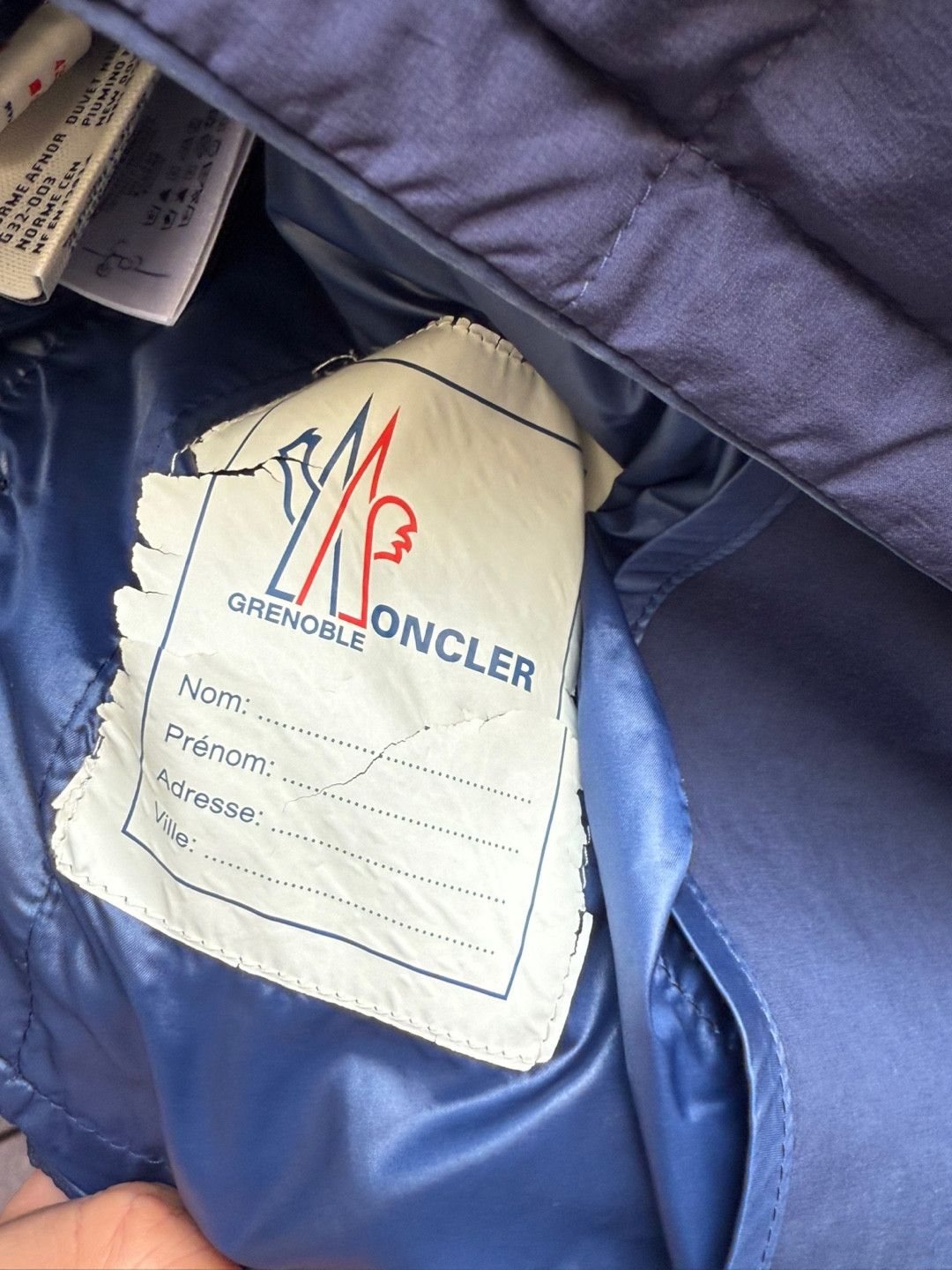 Moncler Grenoble Moncler Grenoble Alencon Navy double breasted parka Size US L / EU 52-54 / 3 - 9 Thumbnail