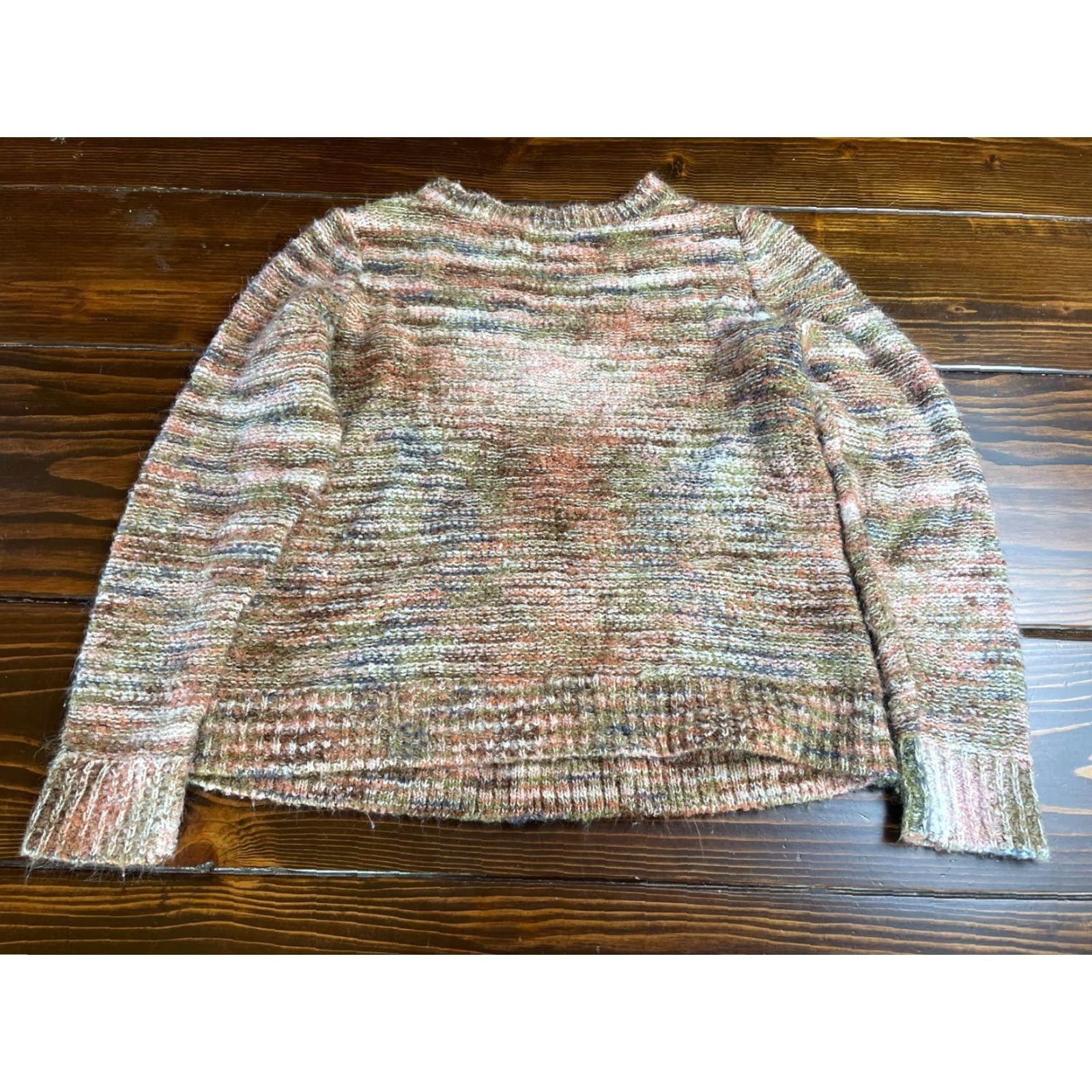 Vintage Peyton Primrose Sweater Women's Medium Neutrals Pullover Long Sleeve Ribbed Size M / US 6-8 / IT 42-44 - 2 Thumbnail