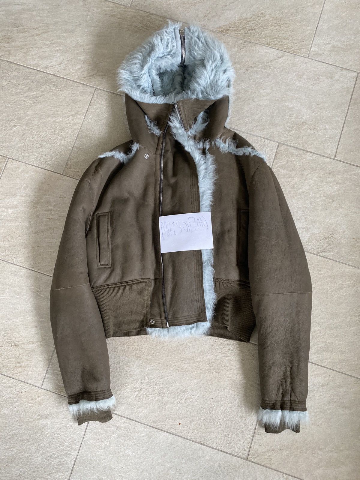 FW24 PORTERVILLE ALICE PARKA IN BLUE TOSCANA SHEARLING