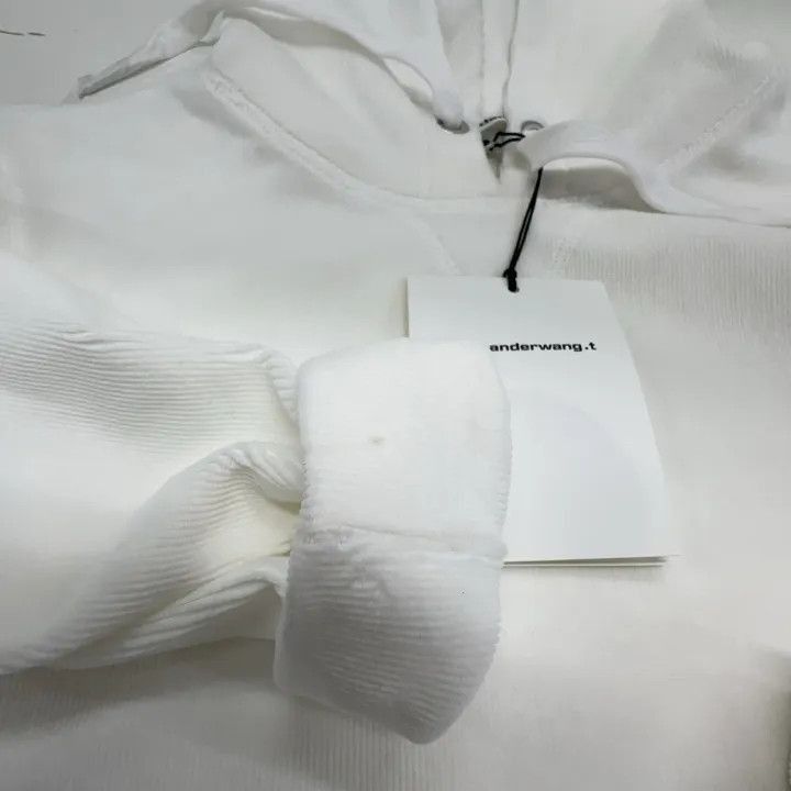 Alexander Wang Alexander Wang Logo Hoodie with Drawstring - Size S / US 4 / IT 40 - 7 Thumbnail