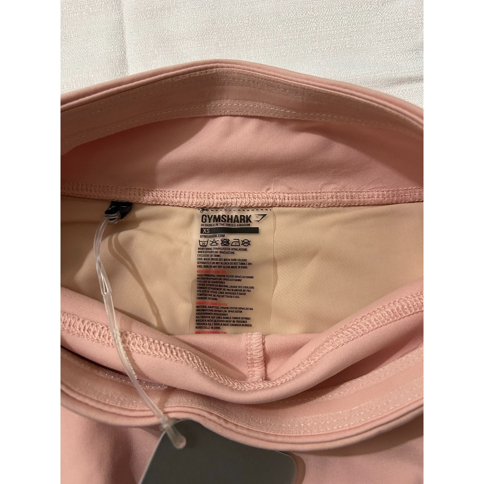 Gymshark NWT-Women's Gymshark Illusion Leggings-Pink/Maroon Size XS Size 26" / US 2 / IT 38 - 4 Thumbnail