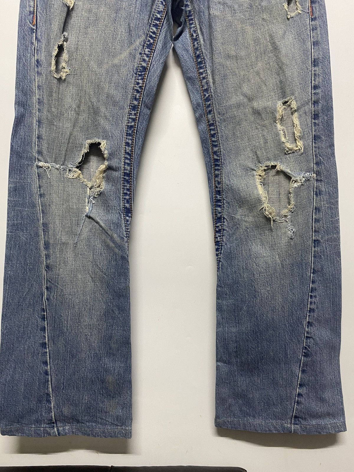 If Six Was Nine × semanticdesign Semantic Design Japan Distressed Goth Denim Jeans Size US 32 / EU 48 - 4 Thumbnail