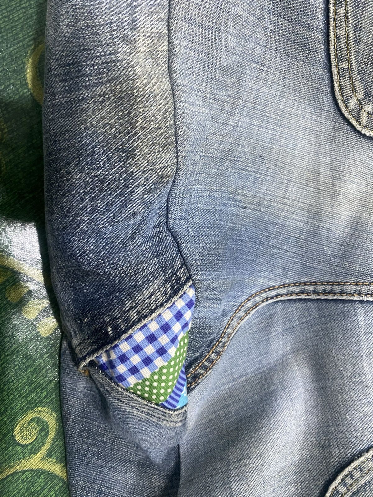 Handmade × Lee × Vintage Lee Custom Denim Jeans Shoulder Bag Size ONE SIZE - 7 Thumbnail