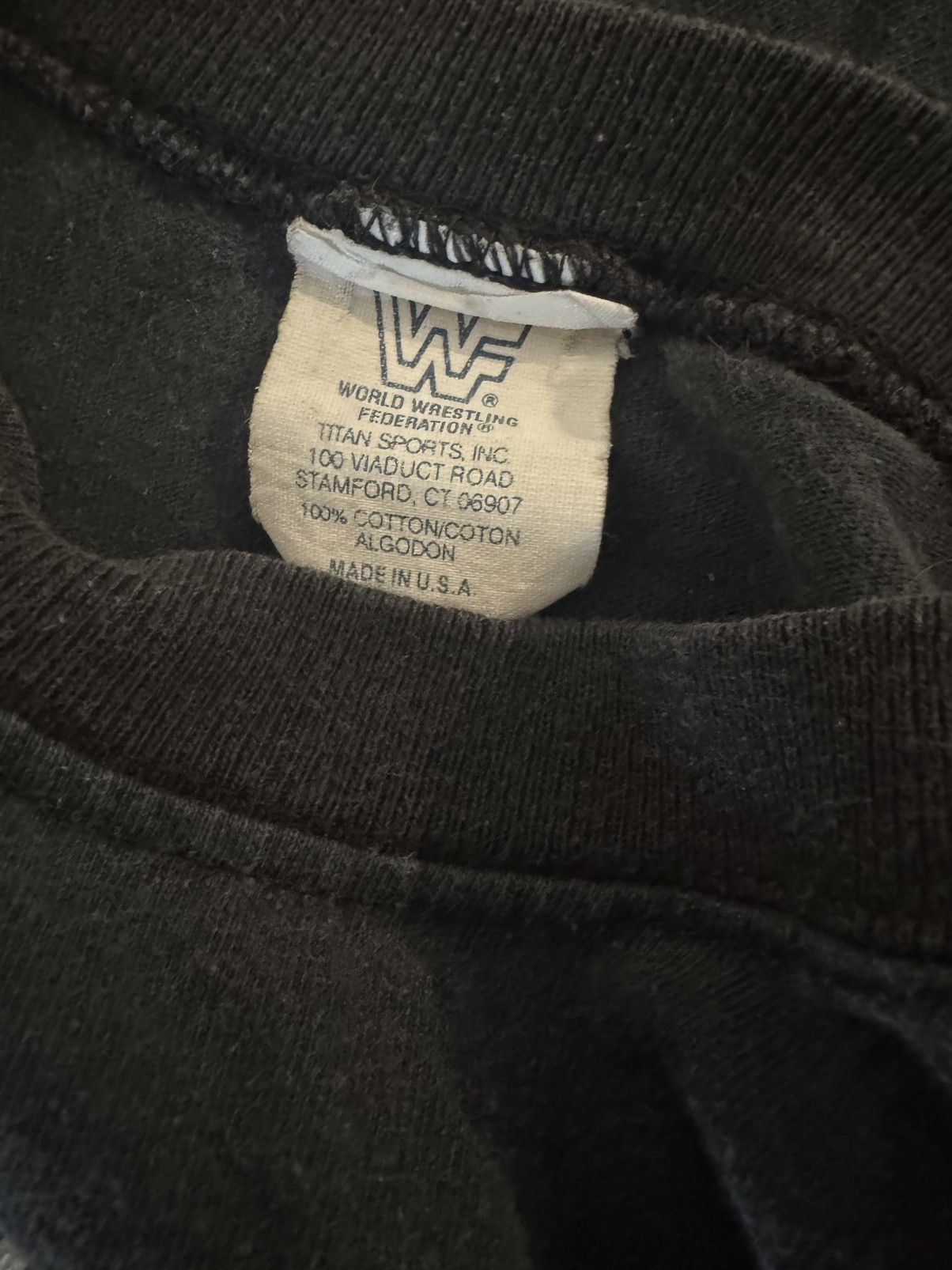 WWF RARE 90s bret hart the hitman 1993 wrestling thrash sunfaded Size US S / EU 44-46 / 1 - 14 Thumbnail