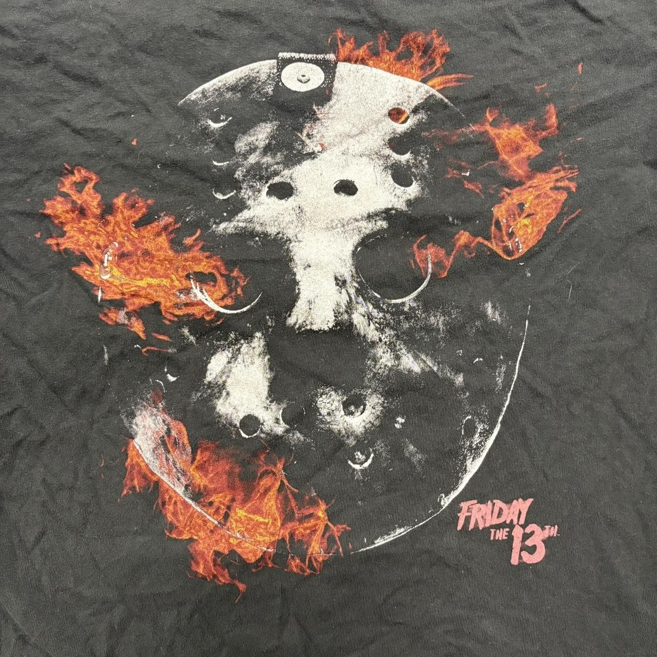 Vintage Crazy Vintage Y2K/2000s Friday The 13th Horror Jason Vorhees Halloween Graphic Tee! Size US S / EU 44-46 / 1 - 2 Thumbnail