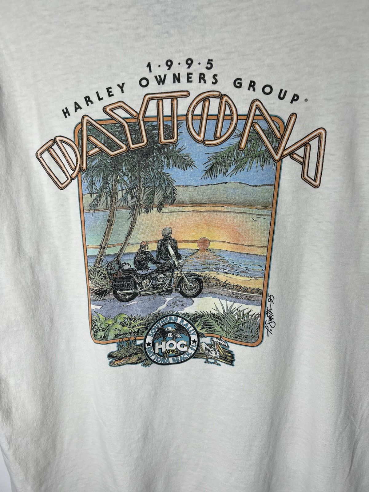Harley Davidson Vintage Harley Davidson T-Shirt Daytona Southern Rally 1995 Size US L / EU 52-54 / 3 - 2 Thumbnail