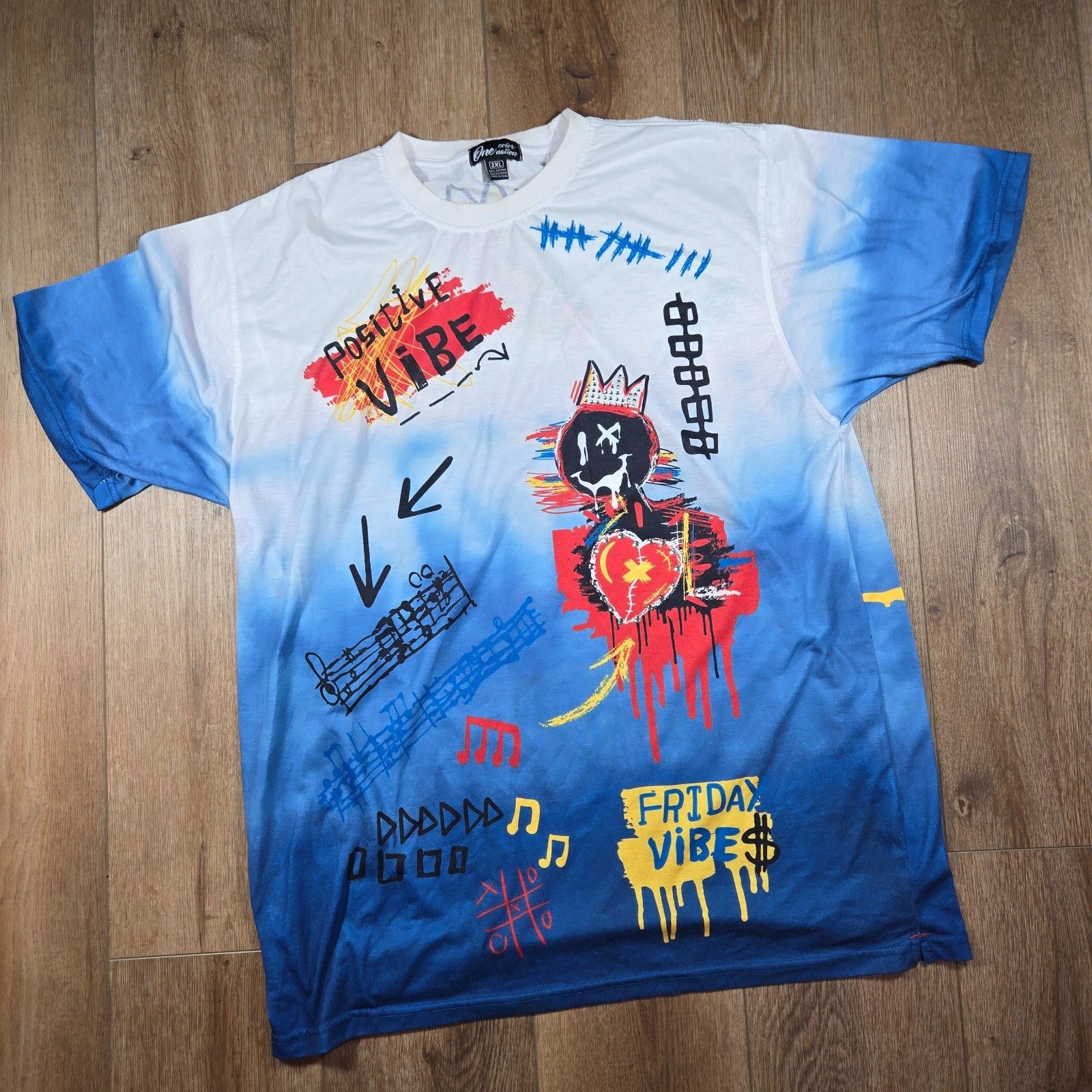 Other One Color Nation Graffiti Shirt 2XL AOP Y2K Streetwear Size US XXL / EU 58 / 5 - 1 Thumbnail