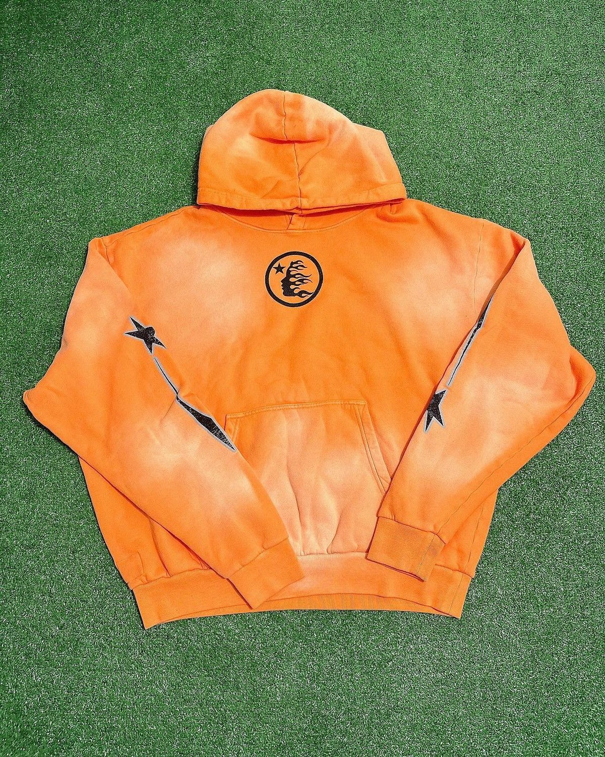 HELLSTAR HellStar Fire Orange Halloween Hoodie | Grailed