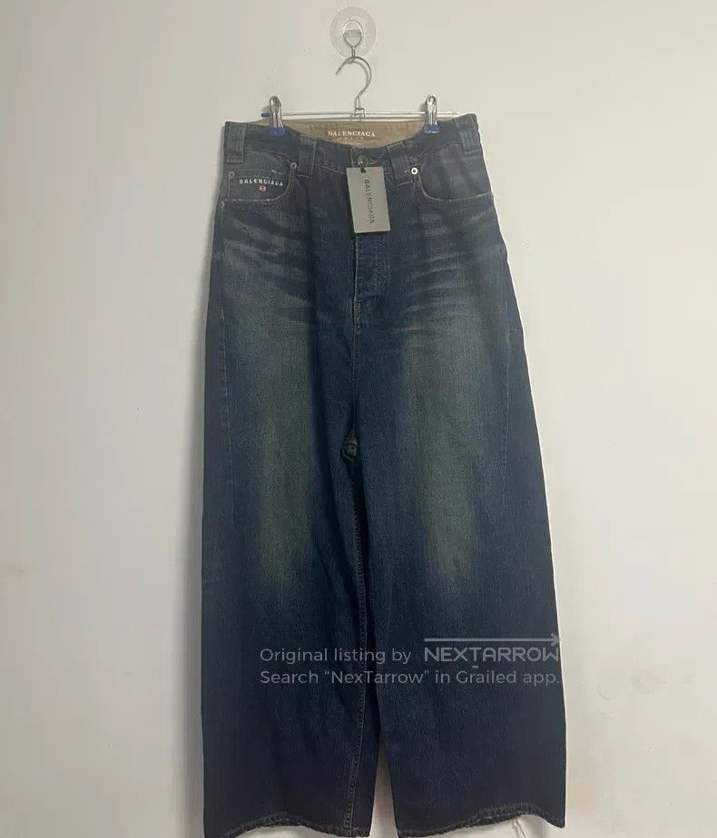 Balenciaga Balenciaga size XS Low Crotch Embroidered Destroyed Jeans Size US 27 - 1 Thumbnail