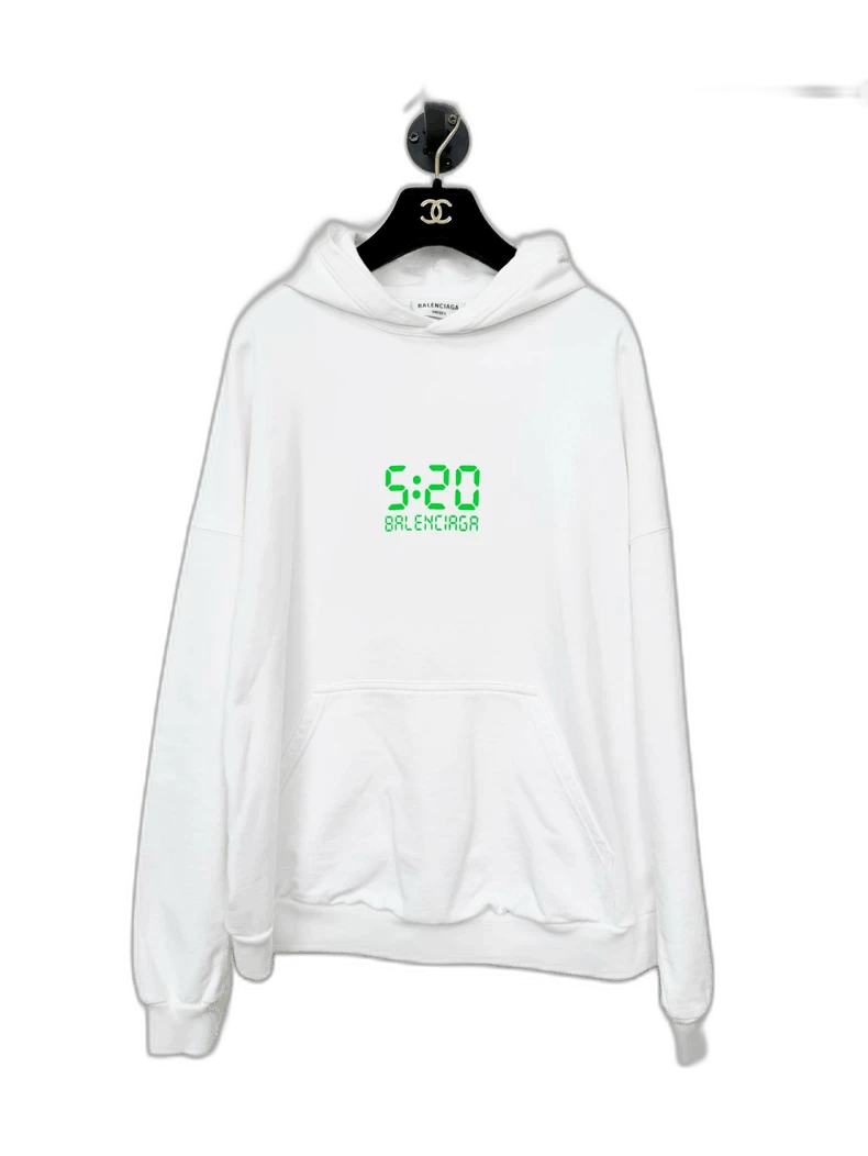 Balenciaga Balenciaga Hoodie with Green Digital Print Size XL / US 12-14 / IT 48-50 - 1 Thumbnail