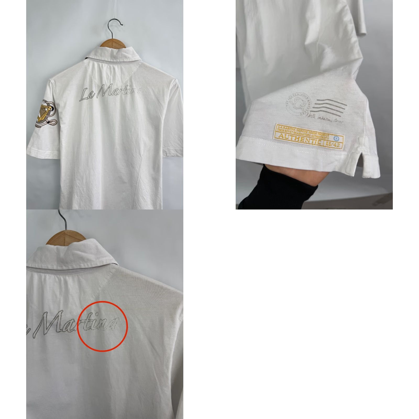 La Martina VINTAGE LA MARTINA Polo Shirt Mens L White Buenos Aires Y2K Rare Retro Size US L / EU 52-54 / 3 - 9 Thumbnail
