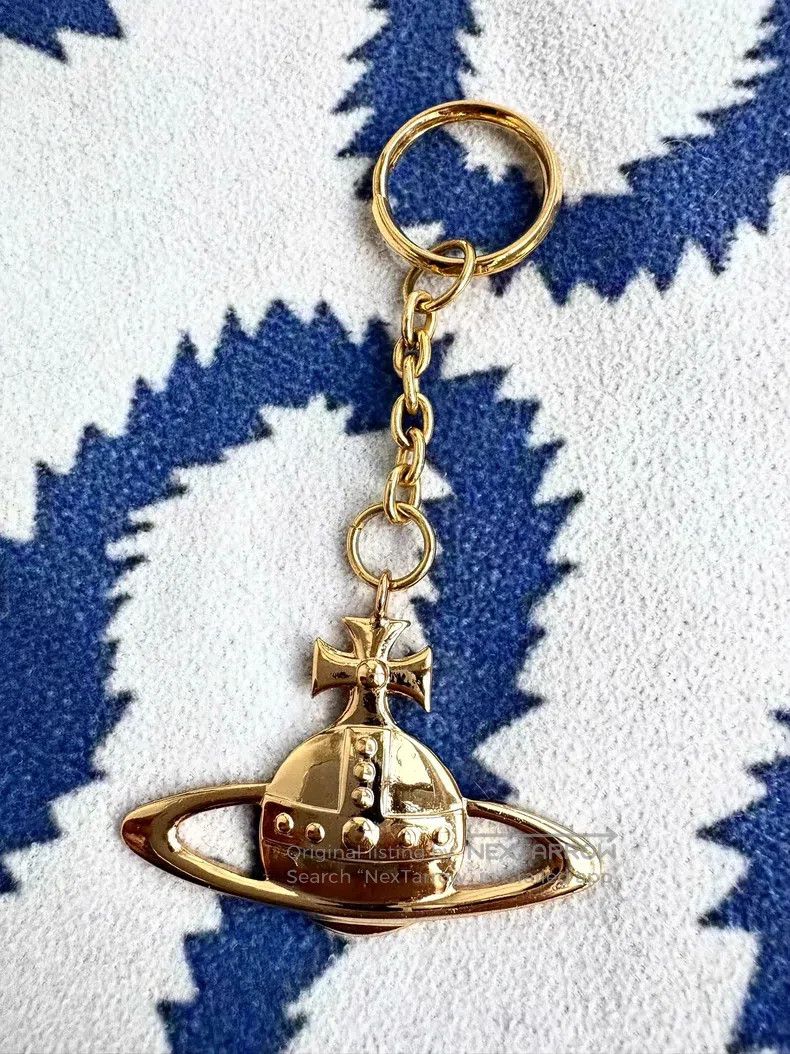 Vivienne Westwood Vivienne Westwood Vintage gold large Saturn keychain bag h Size ONE SIZE - 3 Thumbnail