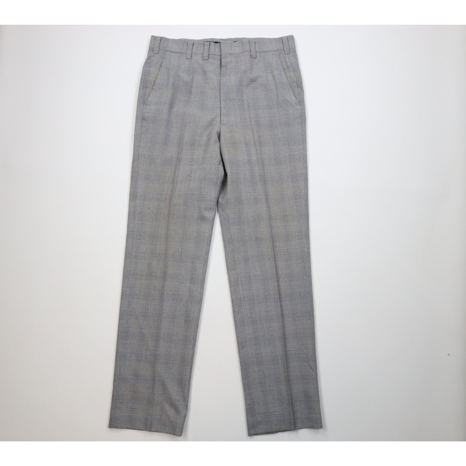 Vintage Vintage 70s Streetwear 2 Piece Wool Suit Plaid Size 42L - 14 Thumbnail