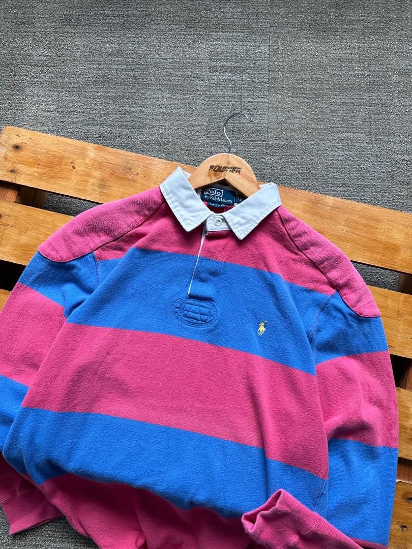 Polo Ralph Lauren VINTAGE POLO RALPH LAUREN STRIPE RUGBY SHIRT Size US L / EU 52-54 / 3 - 2 Thumbnail