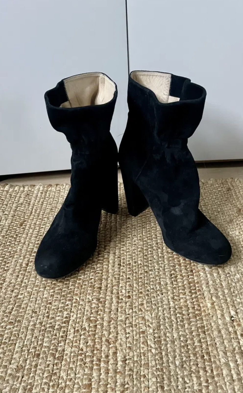 Chloe Chloé suede heeled leather boots 35.5 black Size US 4.5 / IT 34.5 - 4 Thumbnail