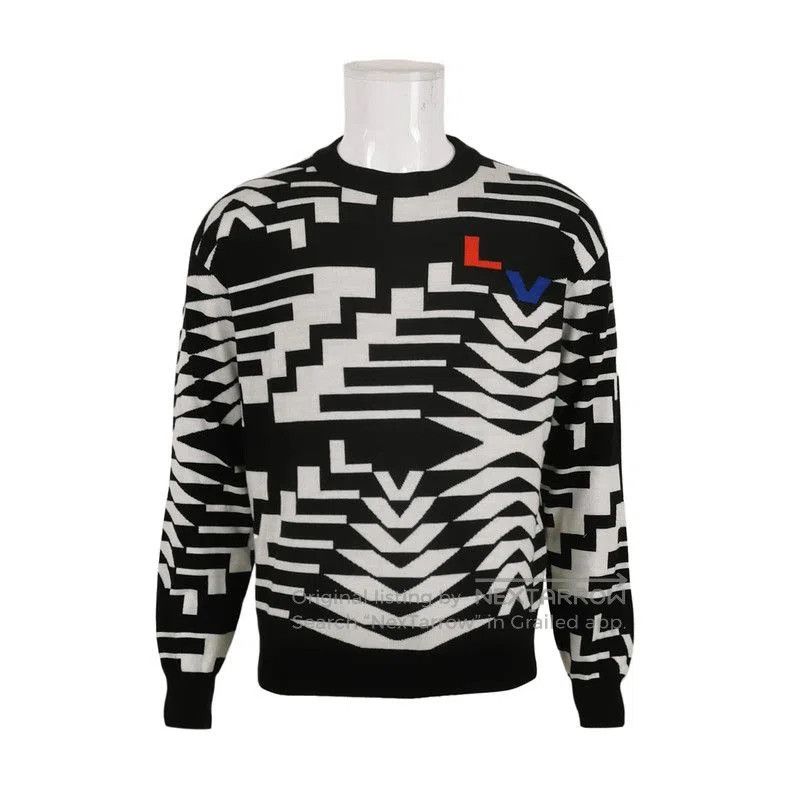 Louis Vuitton Louis Vuitton Color-Blocked Wool Crewneck Sweater. Size US M / EU 48-50 / 2 - 1 Thumbnail