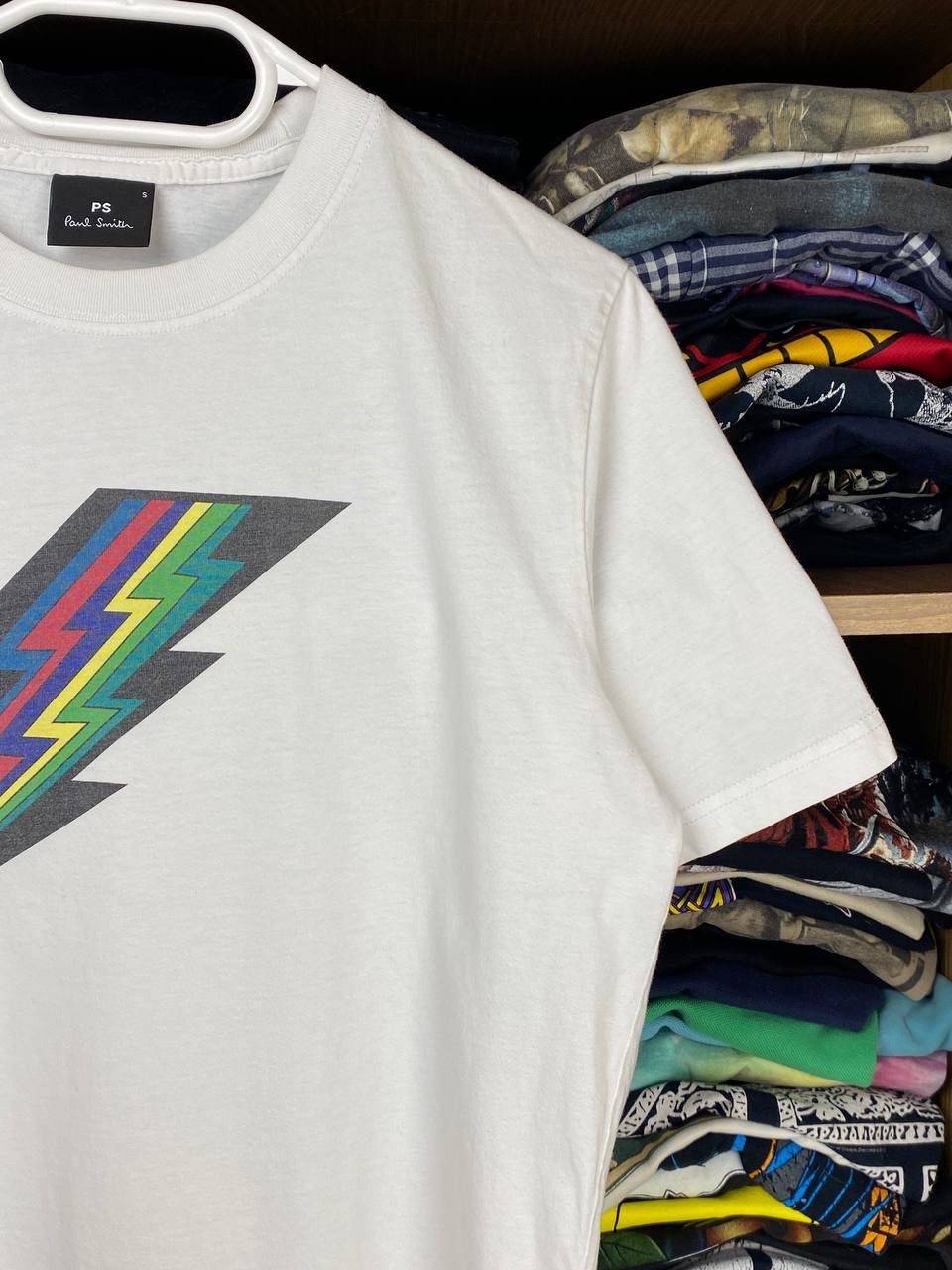 Paul Smith PS by Paul Smith "Rainbow Lightning" y2k Graphic Tee Size US S / EU 44-46 / 1 - 3 Thumbnail