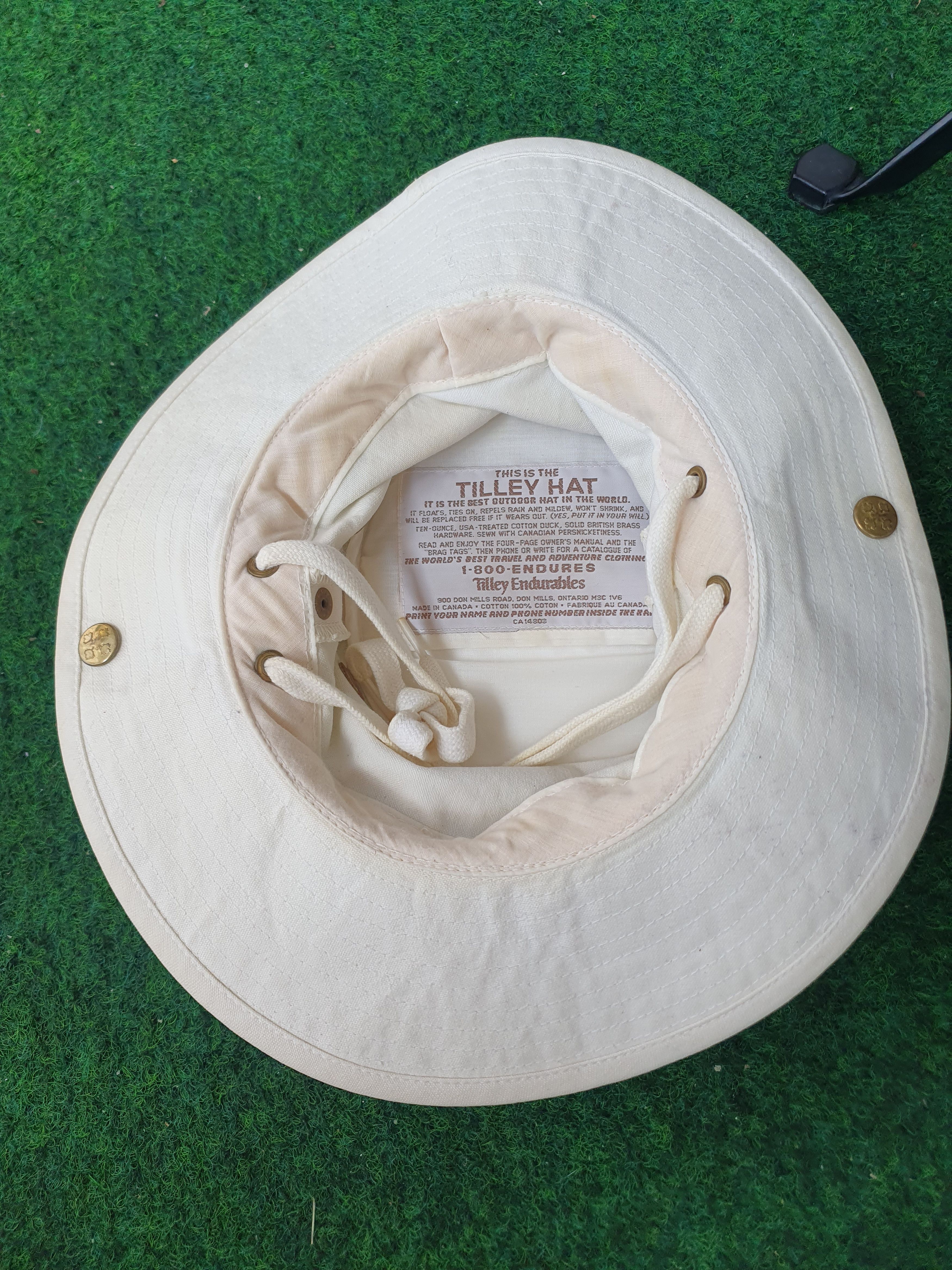 Tilley × Vintage Tilley Hat Vtg Safari T3 Duck Canvas Hat sz 6 7/8-55.5cm Size ONE SIZE - 3 Thumbnail